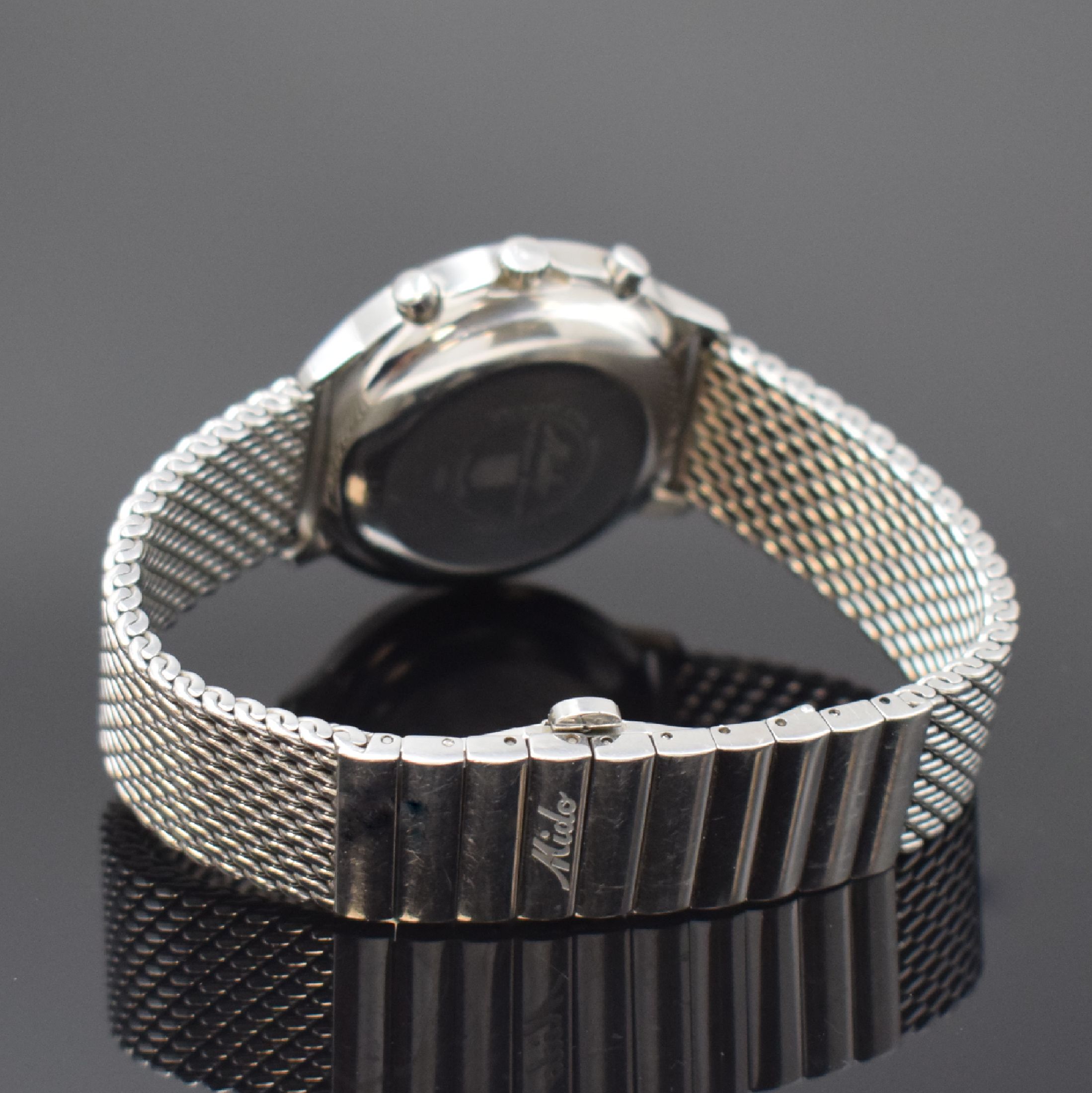 Detail b: MIDO Armbandchronograph Commander Serie Ocean Star Referenz 8885, Automatik, Schweiz um 2010, Edelstahl Monocoque-Geh. inkl. orig. Gliederband m. ...
