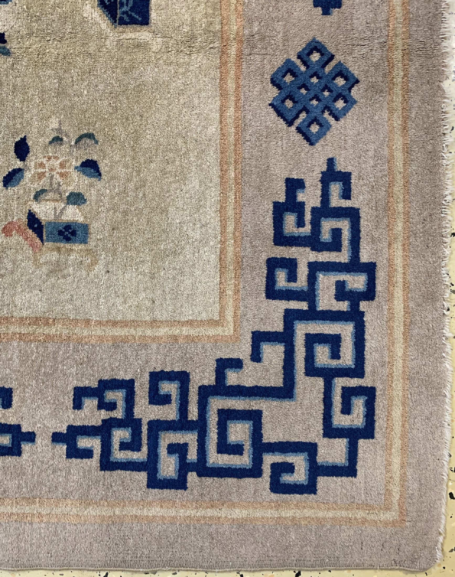 Detail a: Peking antik, China, um 1900, Wolle auf Baumwolle, ca. 203 x 102 cm, EHZ: 2-3