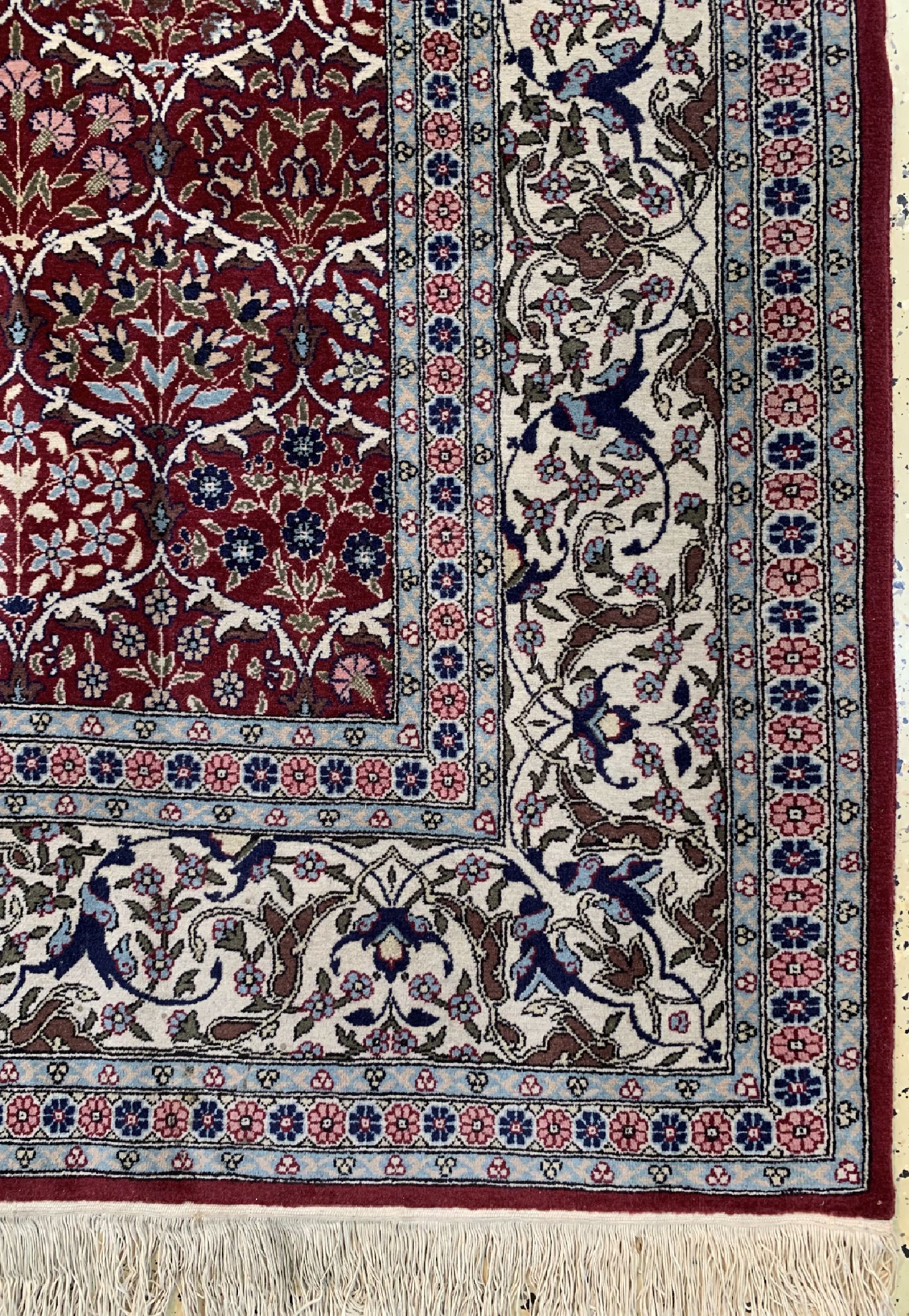 Detail a: Hereke Wollteppich, Türkei, ca. 5 Jahre, Wolle auf Baumwolle, ca. 325 x 225 cm, EHZ: 2
