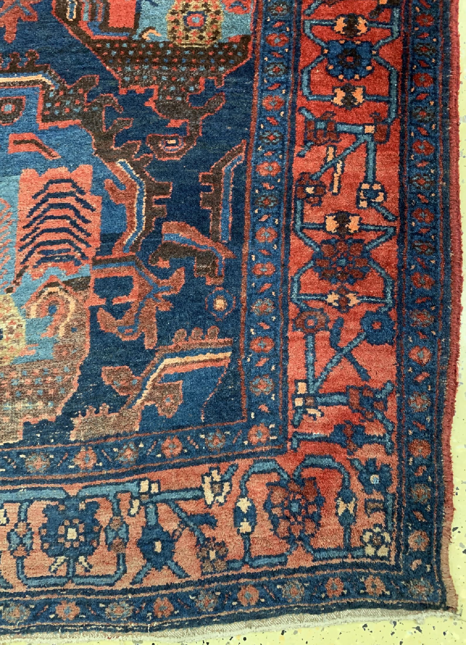 Detail a: Kordi alt, Persien, um 1930, Wolle auf Baumwolle, ca. 450 x 120 cm, EHZ: 2
