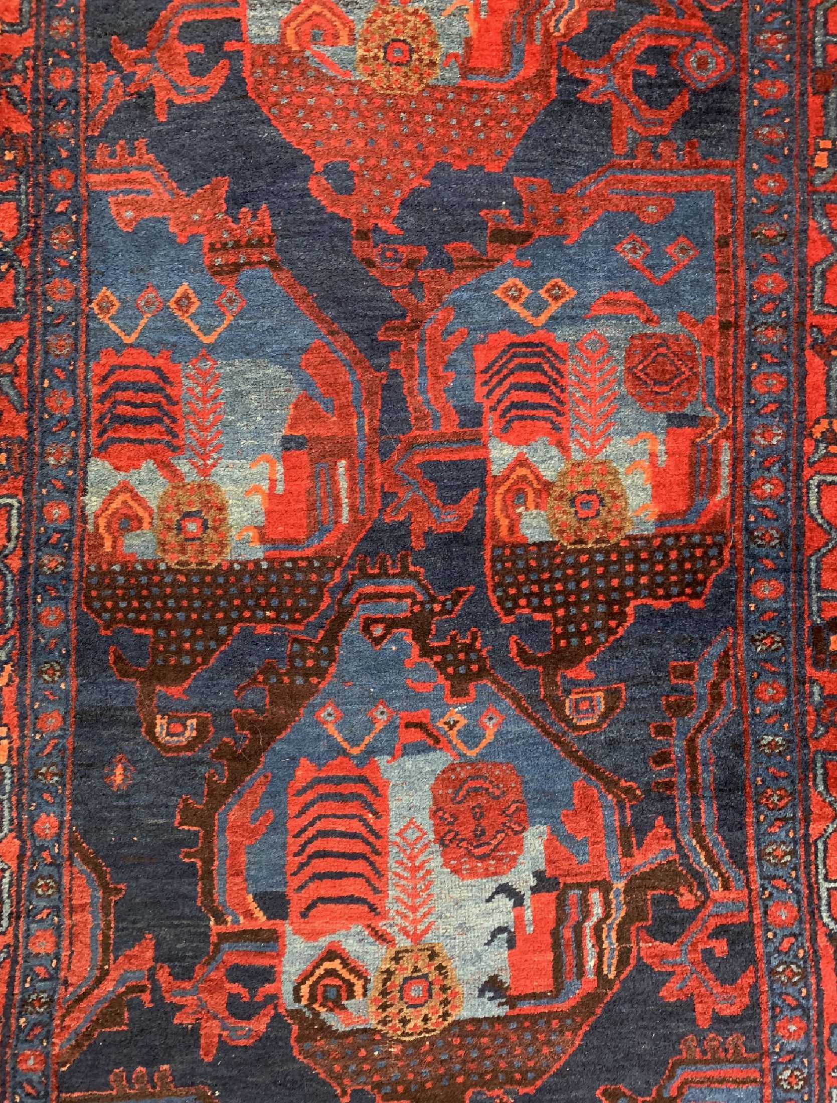 Detail b: Kordi alt, Persien, um 1930, Wolle auf Baumwolle, ca. 450 x 120 cm, EHZ: 2