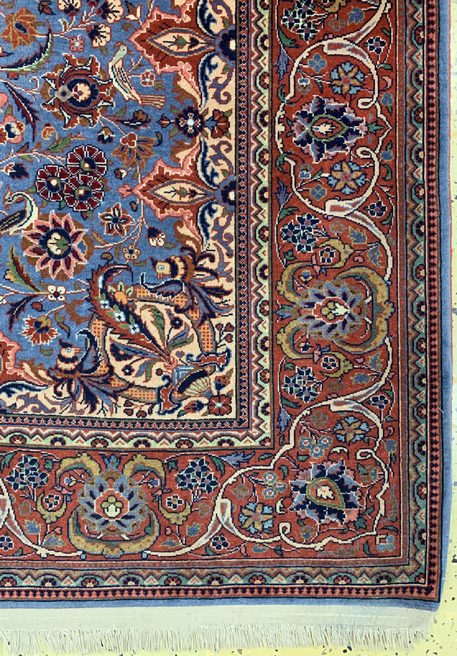 Detail a: Keschan alt, Persien, um 1950, Wolle auf Baumwolle, ca. 203 x 130 cm, EHZ: 2-3