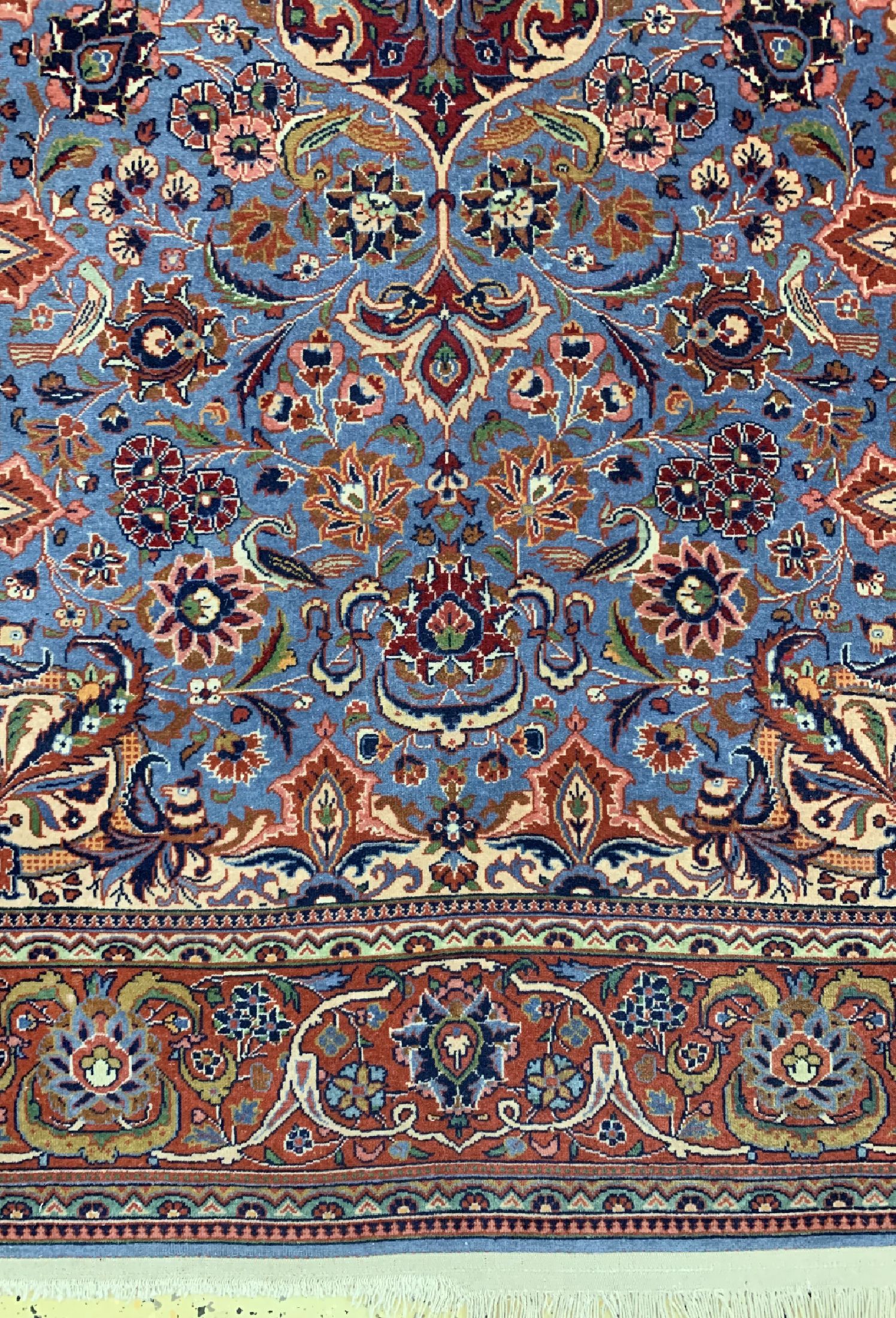Detail b: Keschan alt, Persien, um 1950, Wolle auf Baumwolle, ca. 203 x 130 cm, EHZ: 2-3
