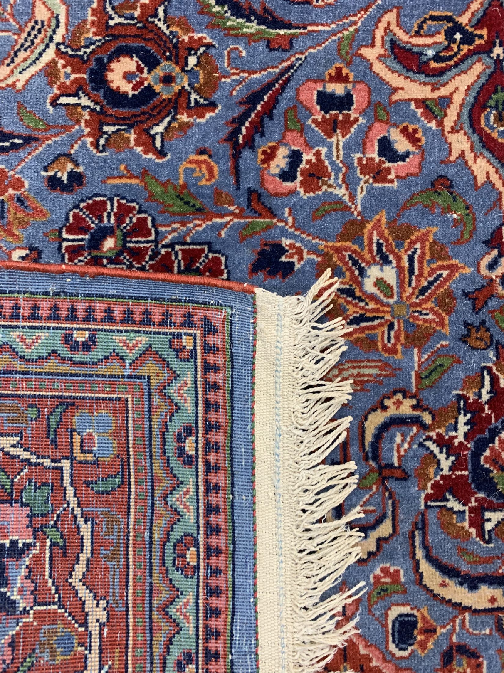 Detail e: Keschan alt, Persien, um 1950, Wolle auf Baumwolle, ca. 203 x 130 cm, EHZ: 2-3