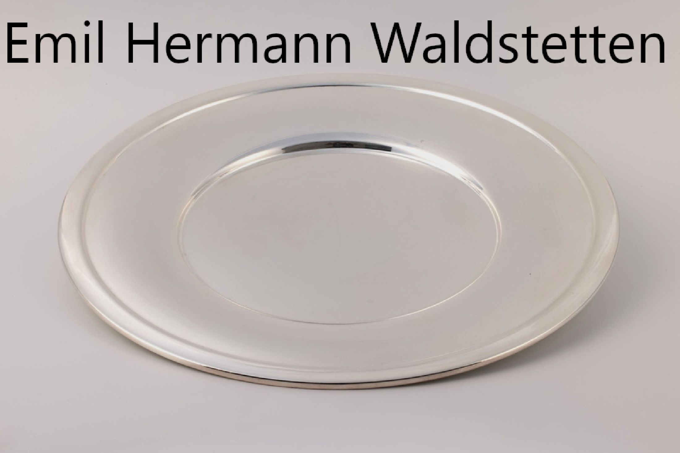 Set 10 Platzteller, 925er Silber, Meistermarke Emil Hermann Waldstetten, D ca. 32 cm, total ca. 5300 g, Gebr.-Spuren/ Kratzer