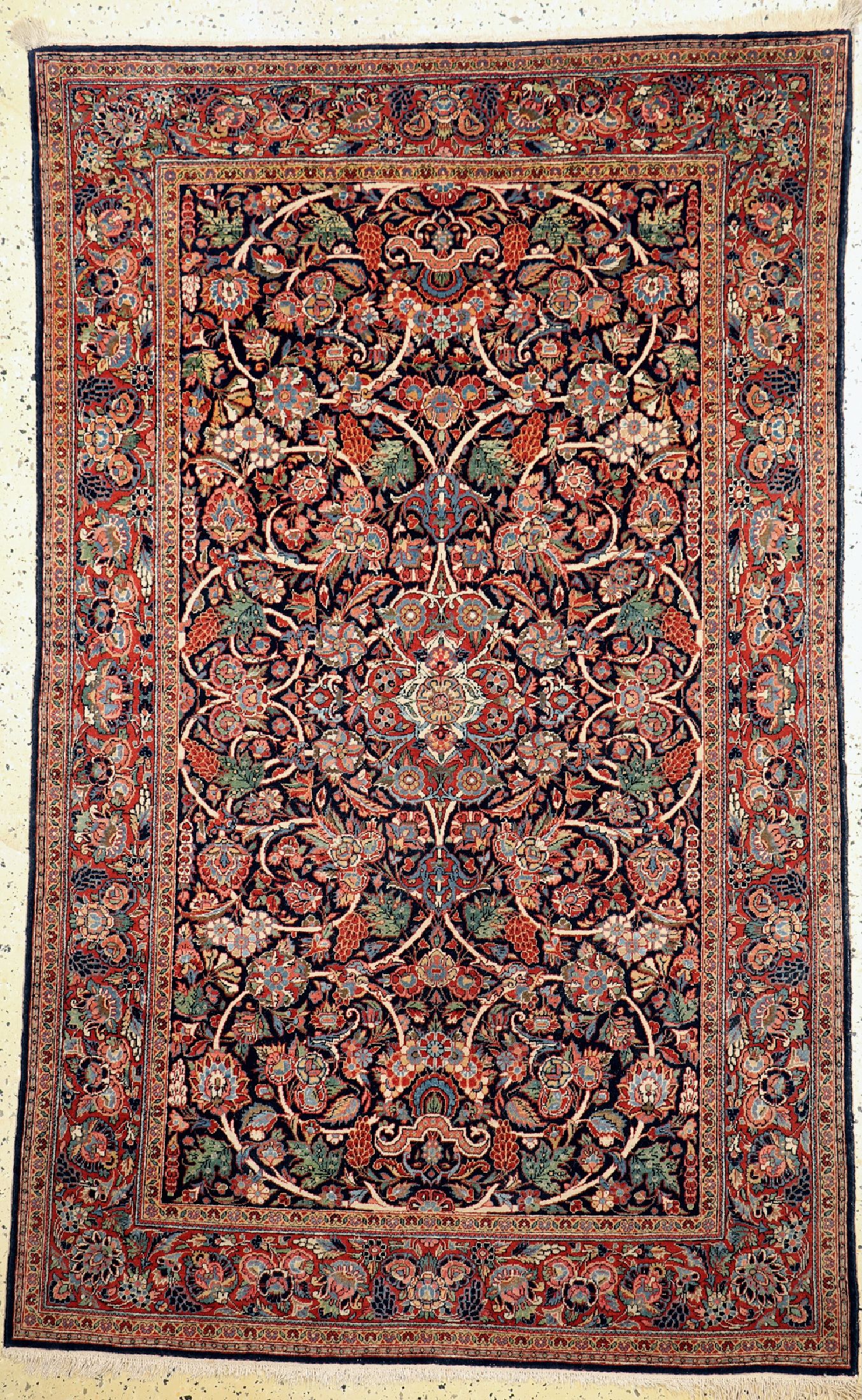 Keschan Kork alt, Persien, um 1940, Korkwolle auf Baumwolle, ca. 208 x 135 cm, EHZ: 2