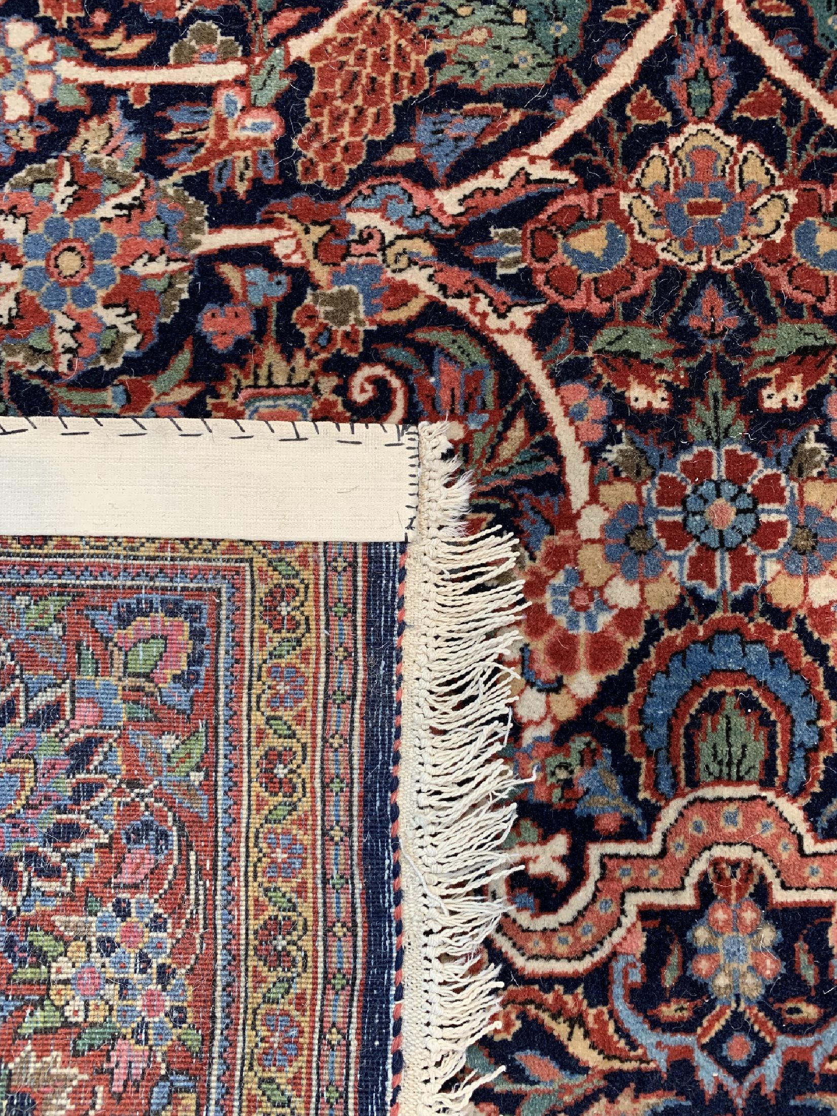 Detail d: Keschan Kork alt, Persien, um 1940, Korkwolle auf Baumwolle, ca. 208 x 135 cm, EHZ: 2