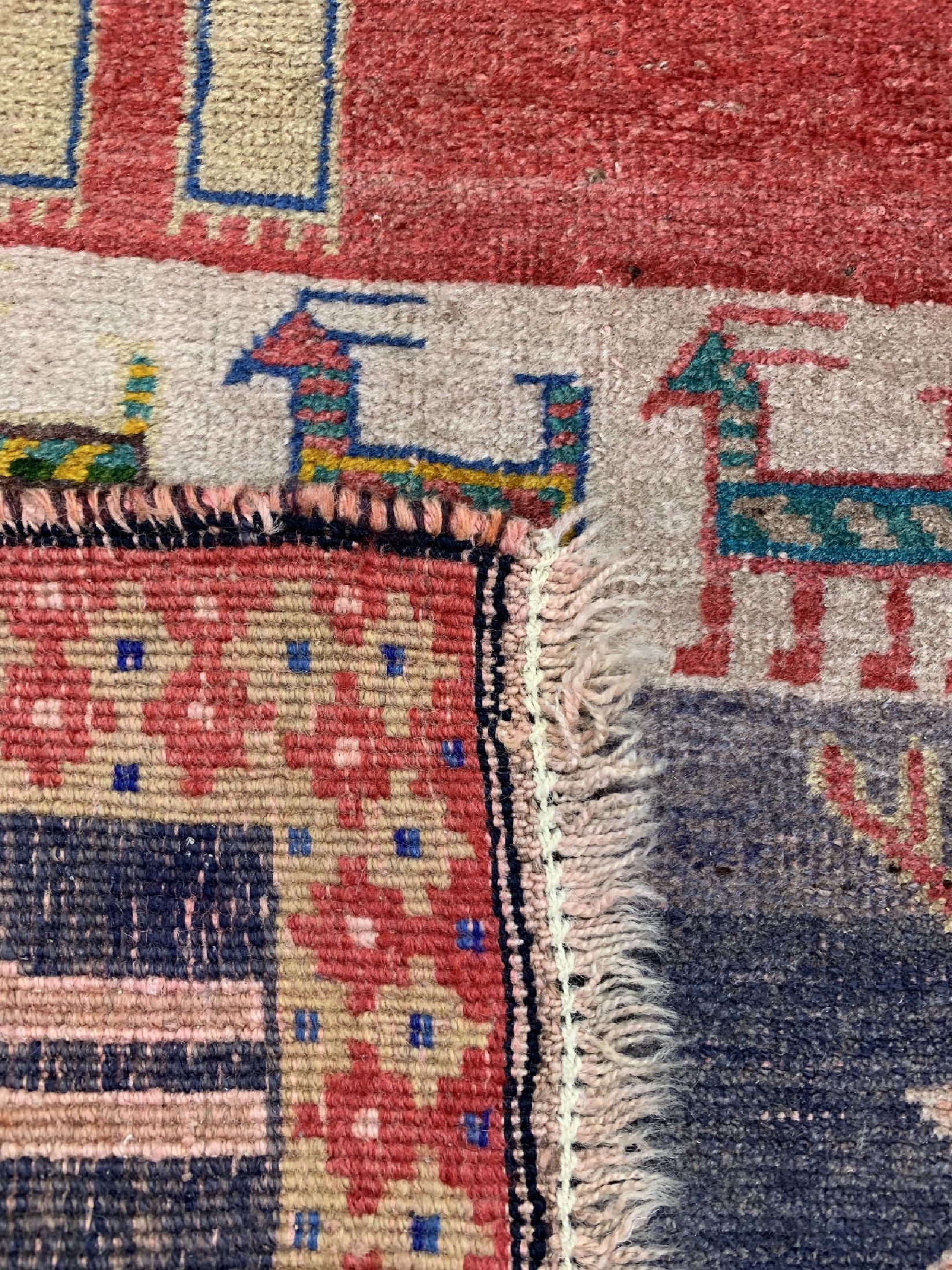 Detail d: Gabbeh alt, Persien, um 1960, Wolle auf Wolle, ca. 150 x 90 cm, EHZ: 3