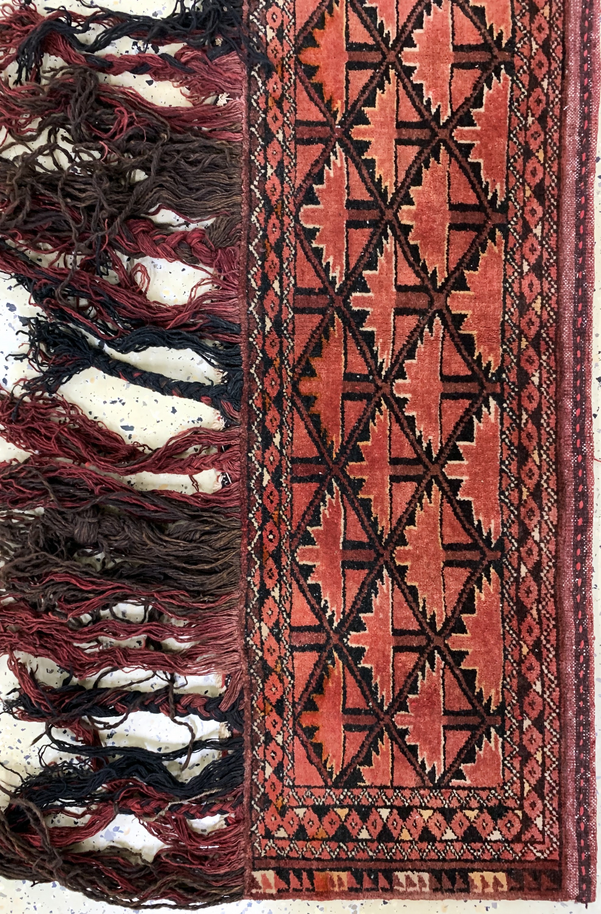 Detail f: 3 Lots, Turkmenistan, um 1920, Wolle auf Wolle, ca. 110 x 80 cm, EHZ: 2-3