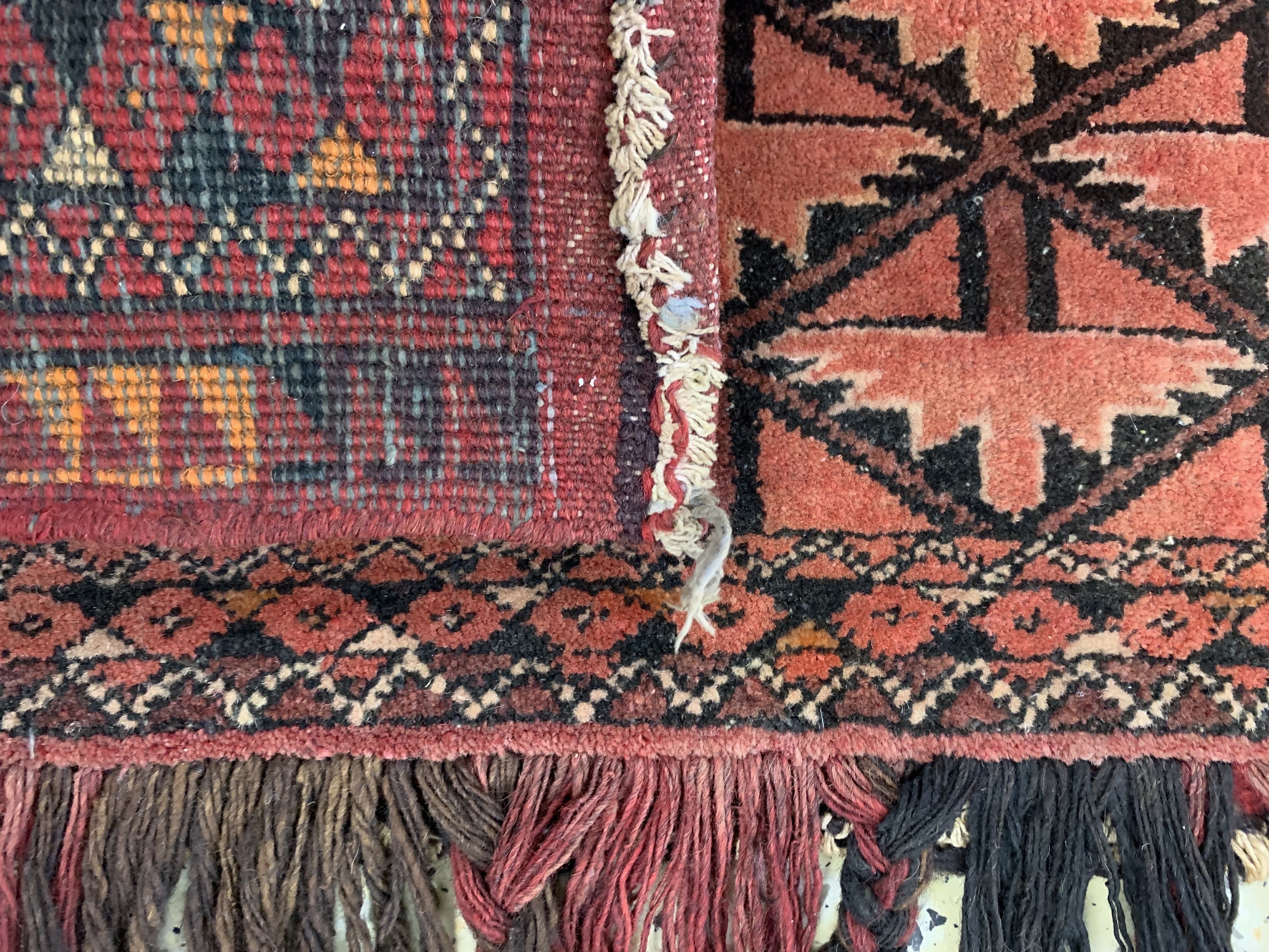 Detail h: 3 Lots, Turkmenistan, um 1920, Wolle auf Wolle, ca. 110 x 80 cm, EHZ: 2-3
