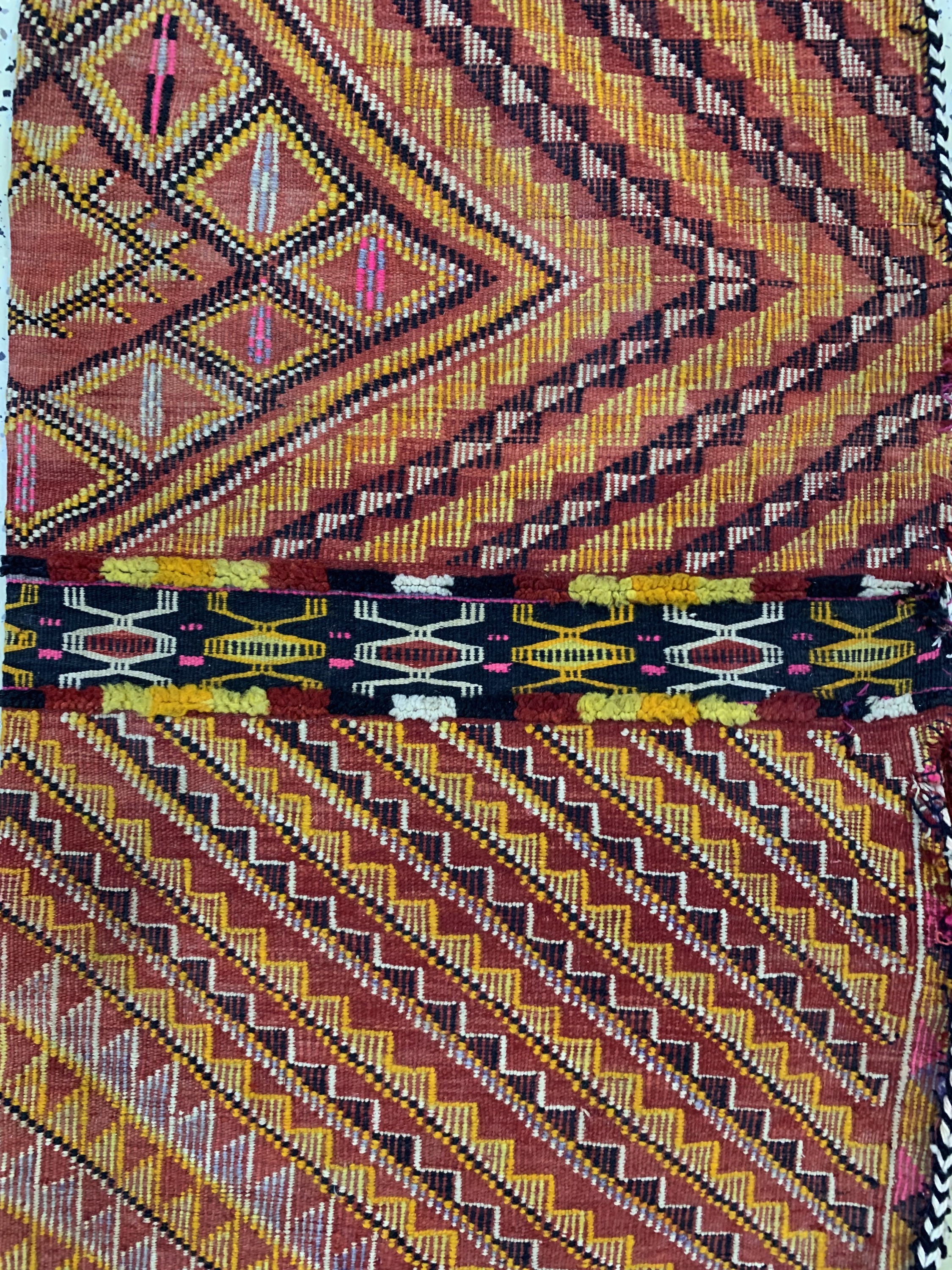 Detail e: 5 Lots Taschen & Yastik, Türkei, um 1920, Wolle auf Wolle, ca. 96 x 50 cm, EHZ: 2