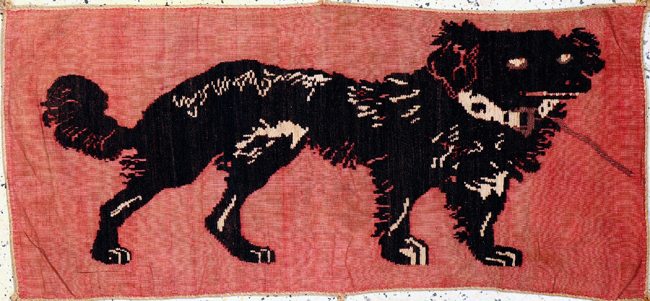 Stickerei alt, Turkmenistan, um 1920, Wolleauf Wolle, ca. 124 x 56 cm, EHZ: 2