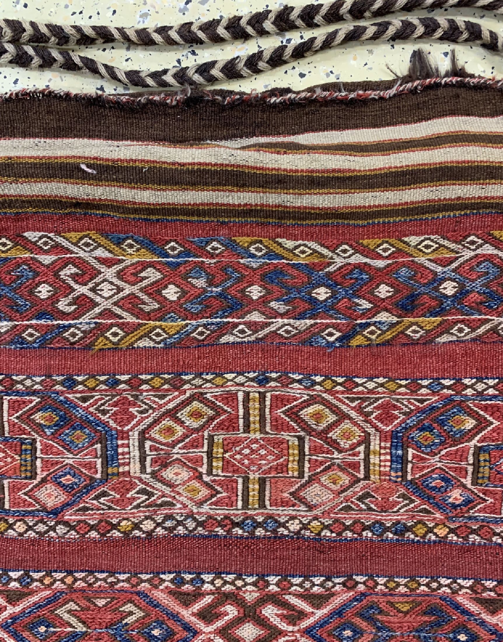 Detail b: Khorjin alt, Türkei, um 1940, Wolle auf Wolle, ca. 120 x 80 cm, EHZ: 2