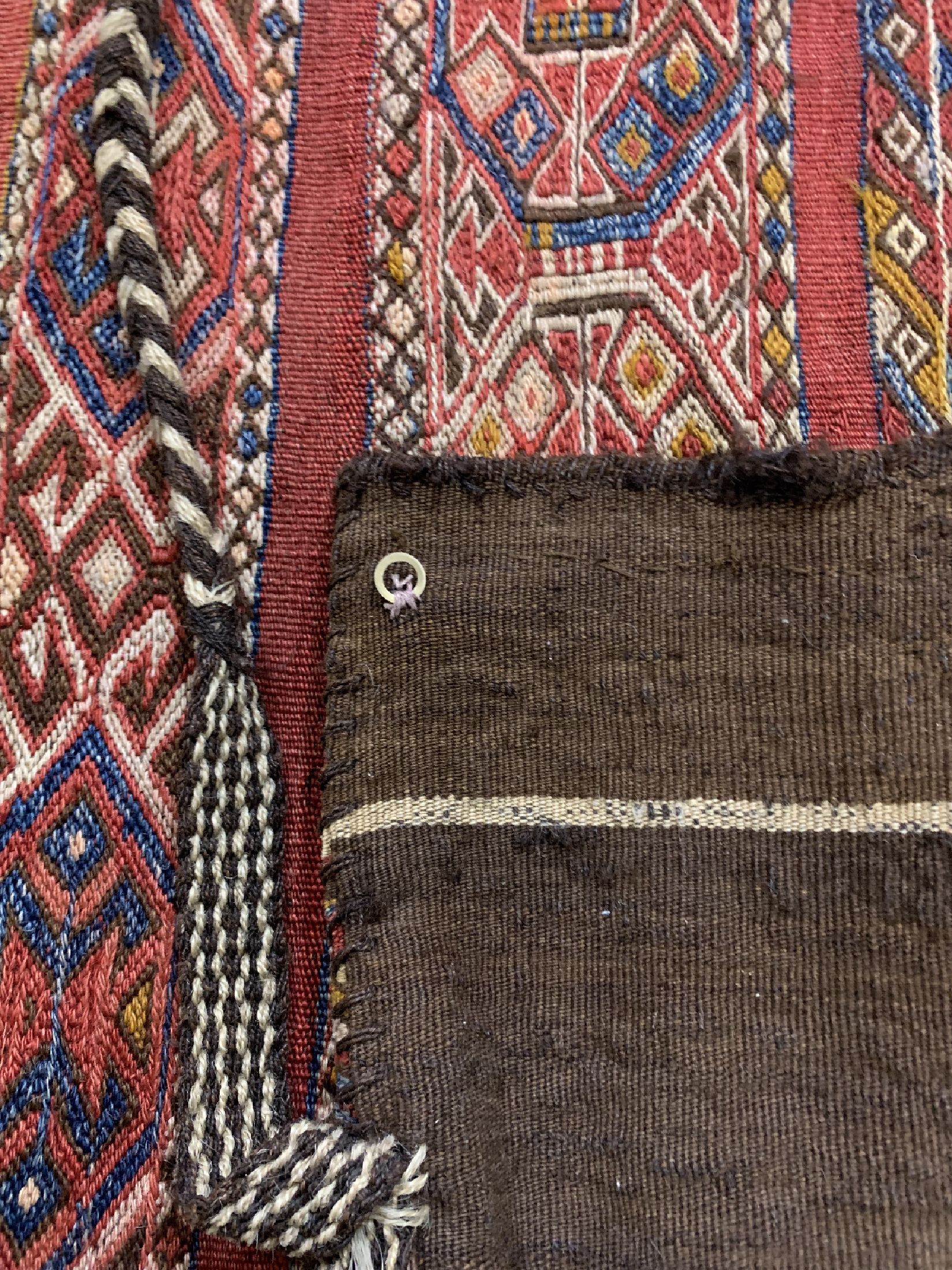 Detail d: Khorjin alt, Türkei, um 1940, Wolle auf Wolle, ca. 120 x 80 cm, EHZ: 2