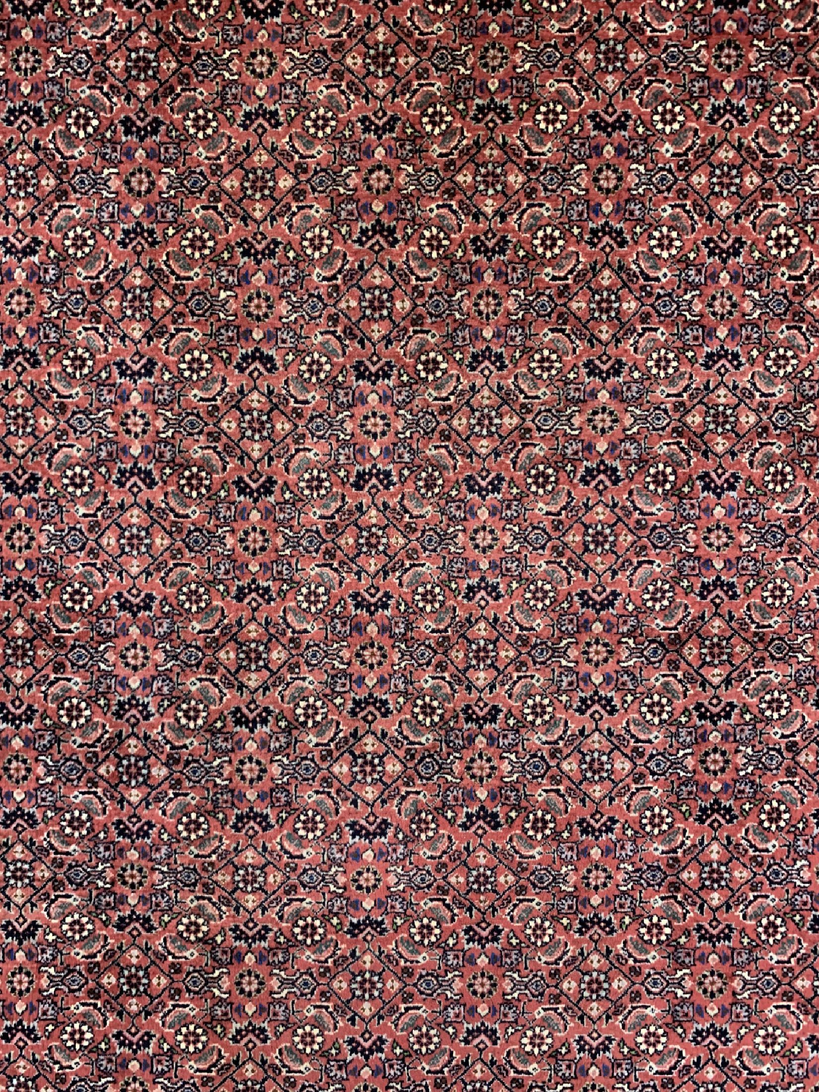 Detail c: Bidjar Kork fein, Persien, ca. 50 Jahre, Korkwolle auf Baumwolle, ca. 240 x 170 cm, gereinigt, EHZ: 1-2
