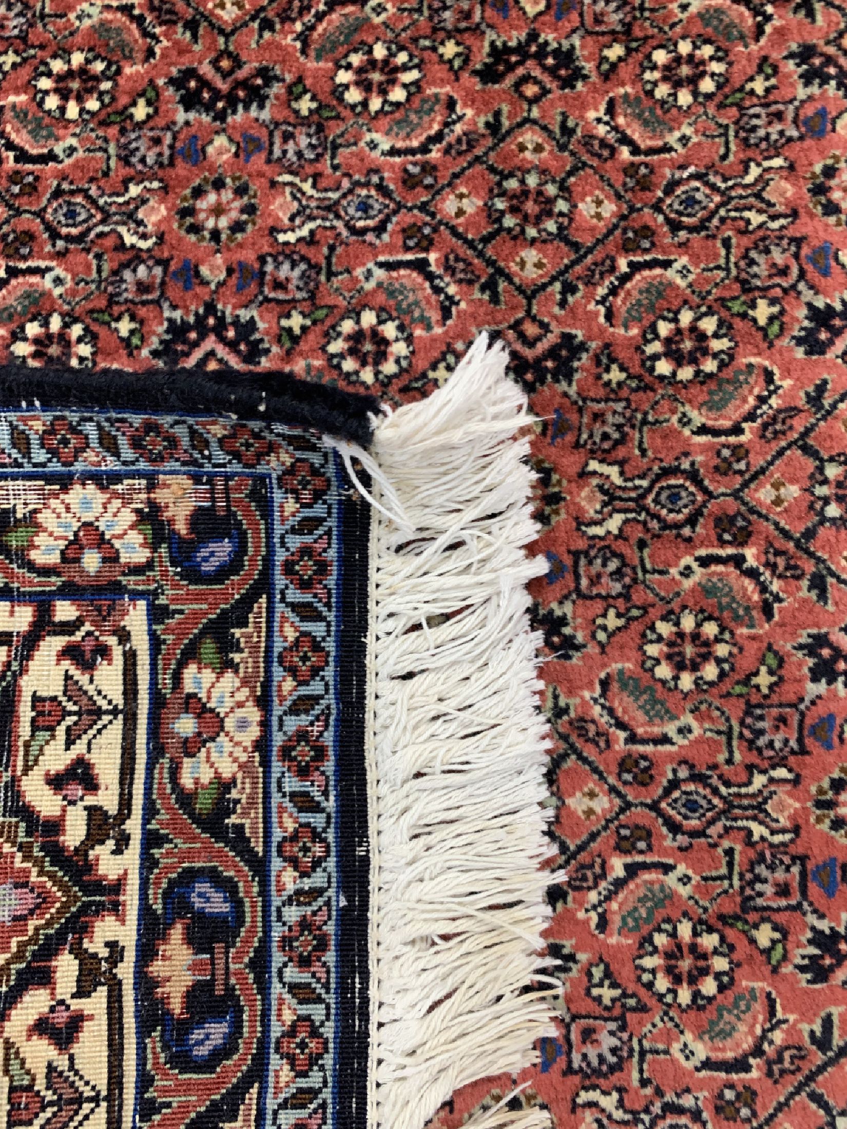 Detail e: Bidjar Kork fein, Persien, ca. 50 Jahre, Korkwolle auf Baumwolle, ca. 240 x 170 cm, gereinigt, EHZ: 1-2