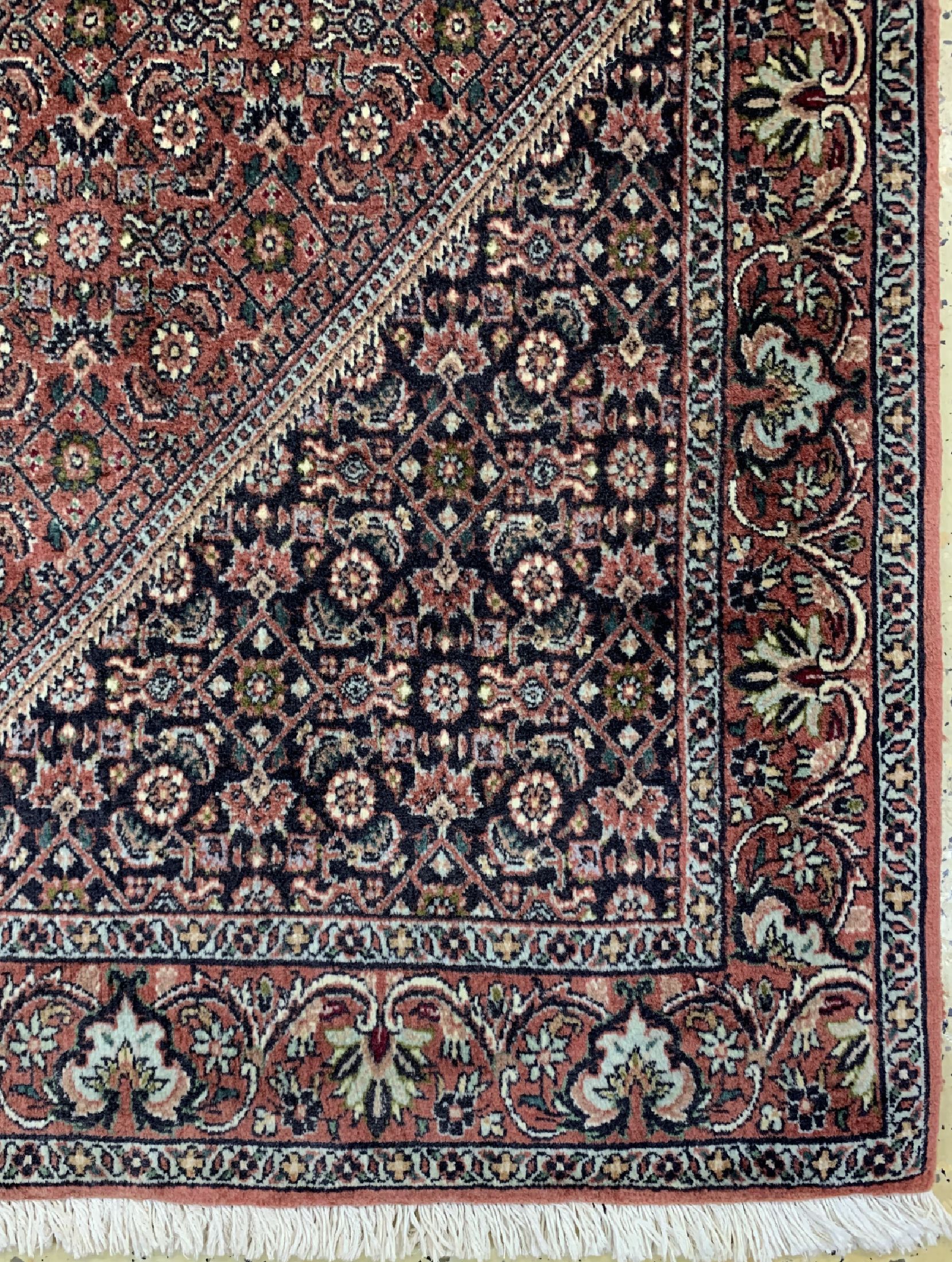 Detail a: Bidjar Kork fein, Persien, ca. 50 Jahre, Korkwolle auf Baumwolle, ca. 173 x 111 cm, gereinigt, EHZ: 1-2