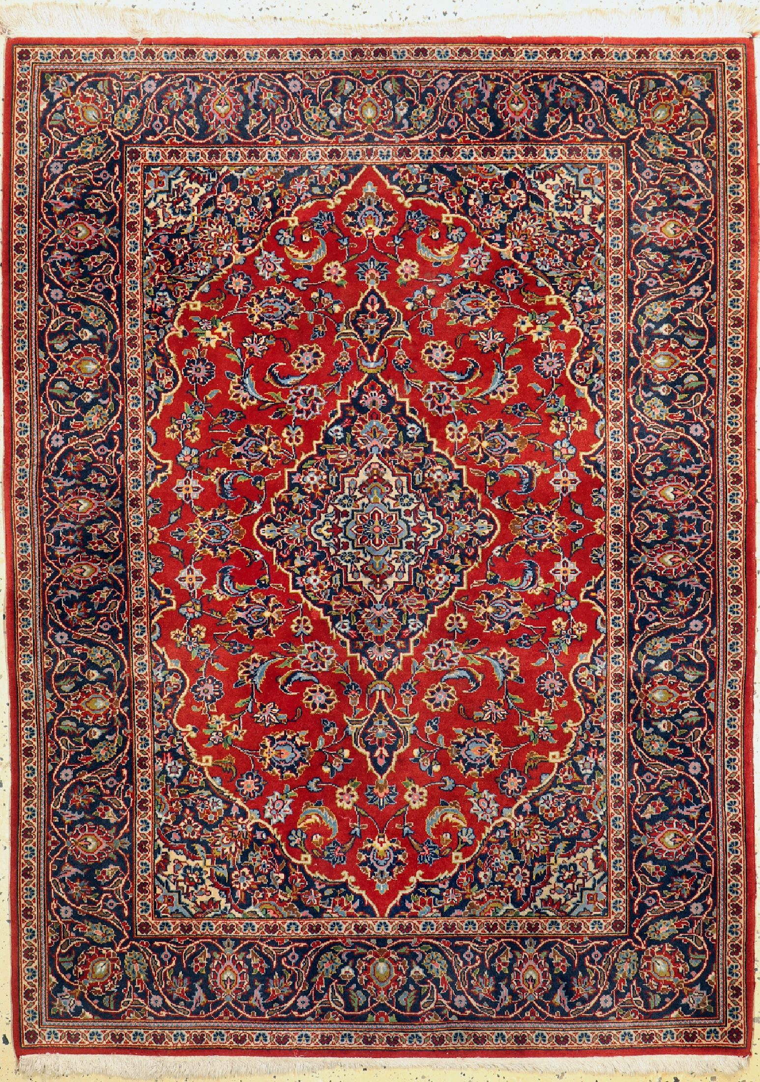 Keschan Kork fein, Persien, ca. 40 Jahre, Korkwolle auf Baumwolle, ca. 163 x 119 cm, EHZ: 1-2