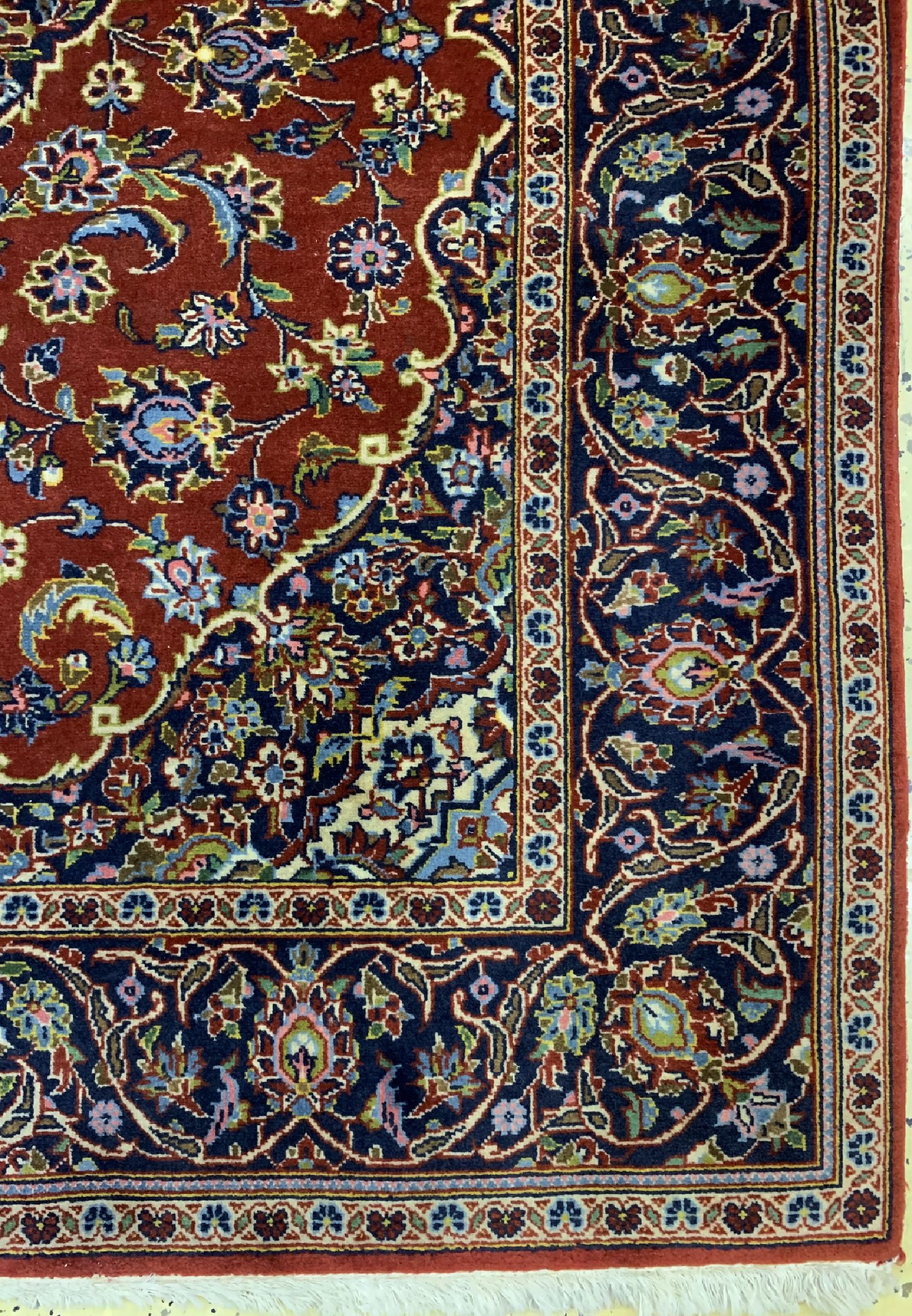 Detail a: Keschan Kork fein, Persien, ca. 40 Jahre, Korkwolle auf Baumwolle, ca. 163 x 119 cm, EHZ: 1-2