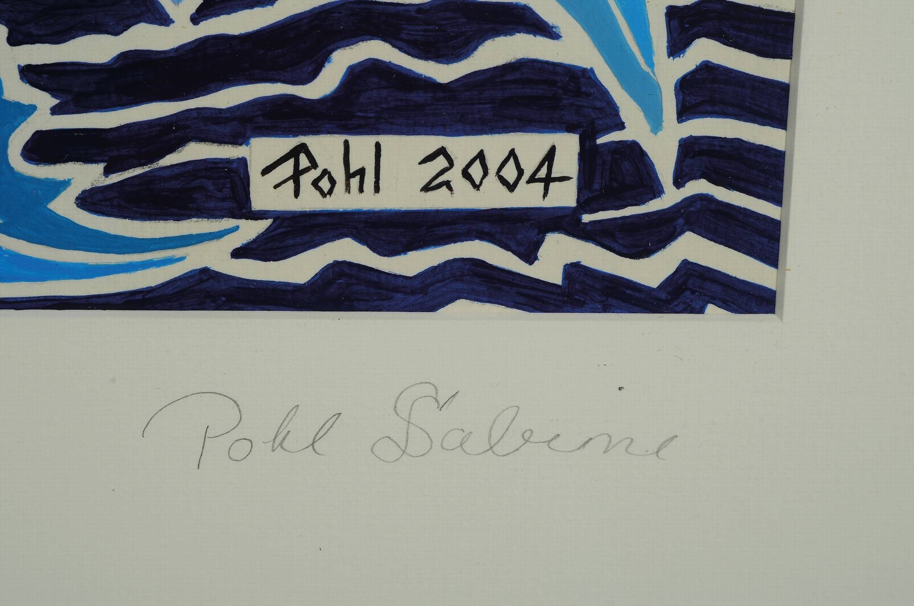 Detail a: Sabine Pohl, geb. 1953, pfälzische Künstlerin, "Konrad-Adenauer-Brücke", Blick von Ludwigshafen nach Mannheim, ornamental -stilisierter ...