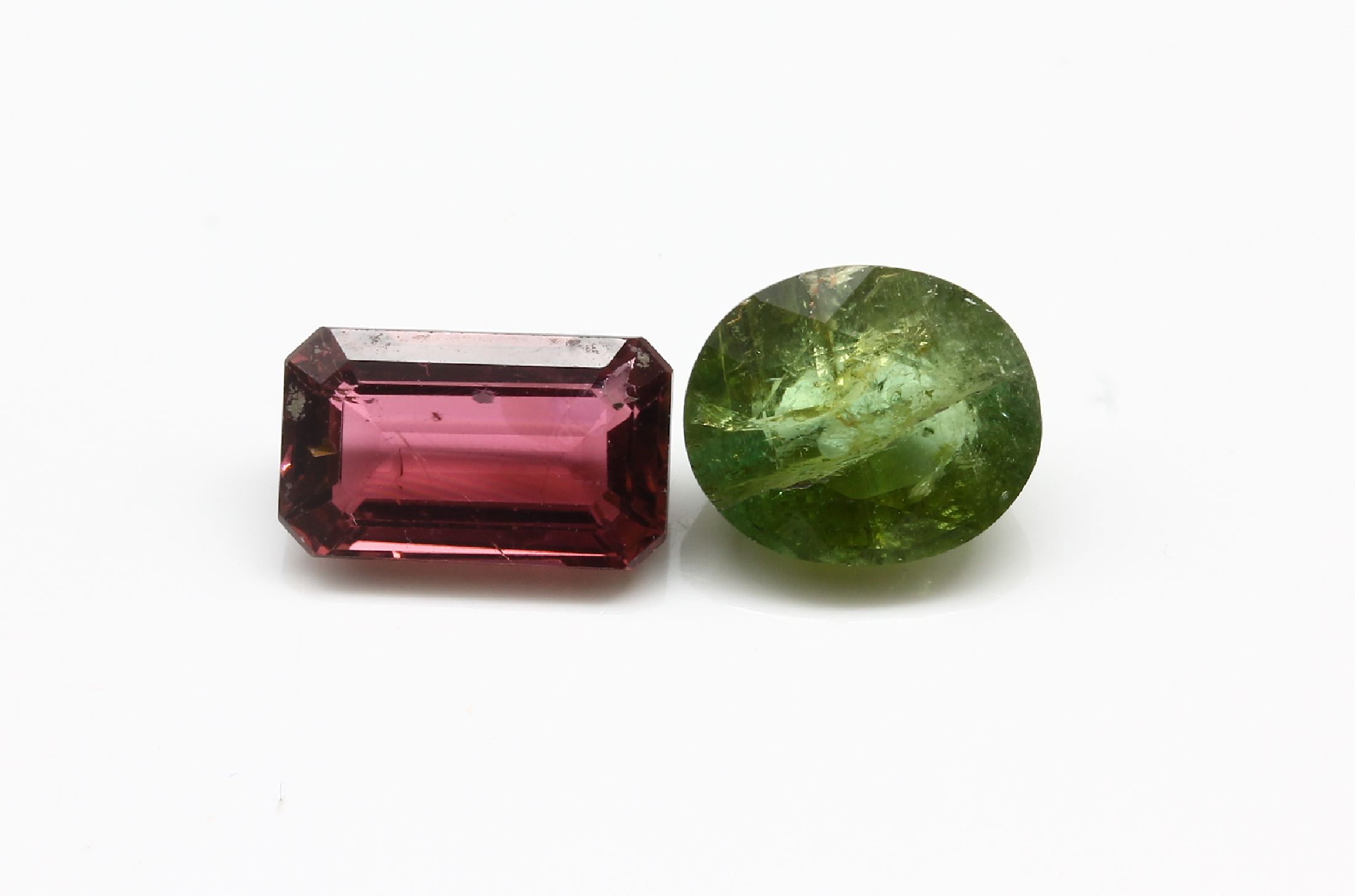 Detail a: Lot 7 lose Turmaline, ca. 23.1 ct, versch. Schliffformen, Größen und Farben