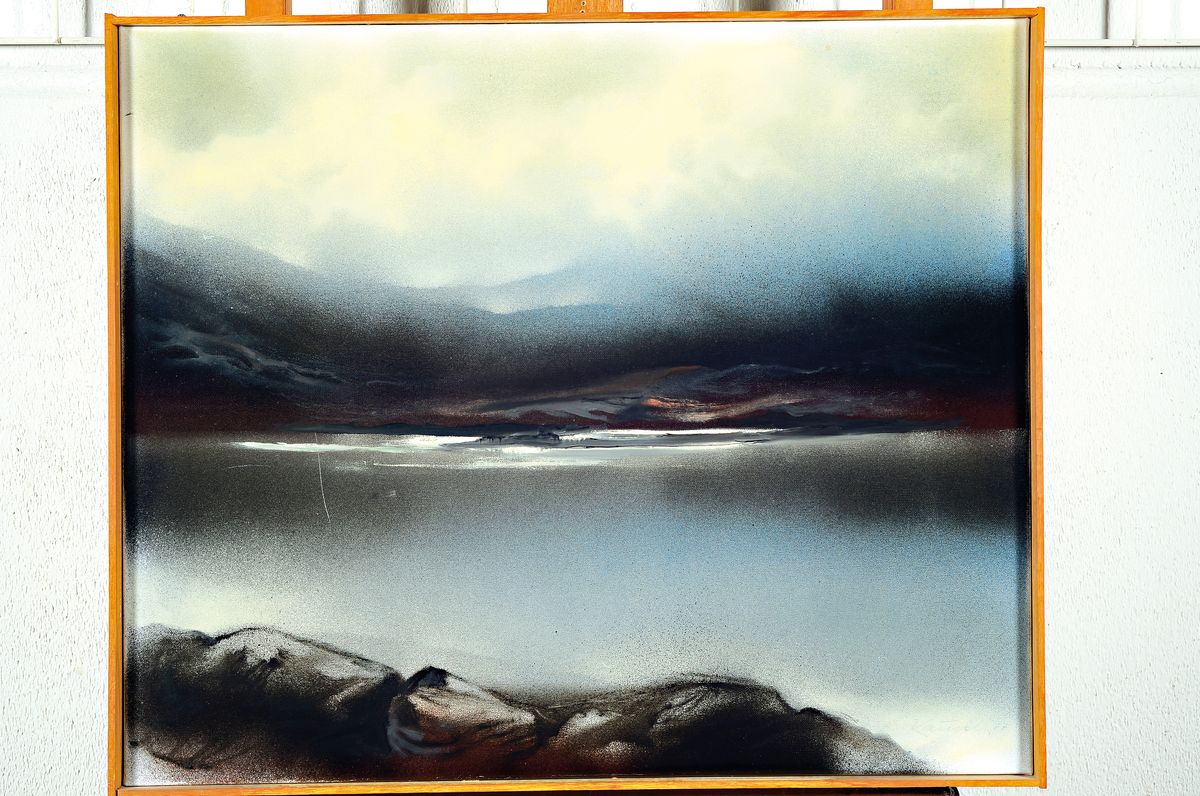Prof. Werner Kausch, 1924-1993, Nebellandschaft, Öl/Lwd, rechts unten signiert, ca. 50x60cm