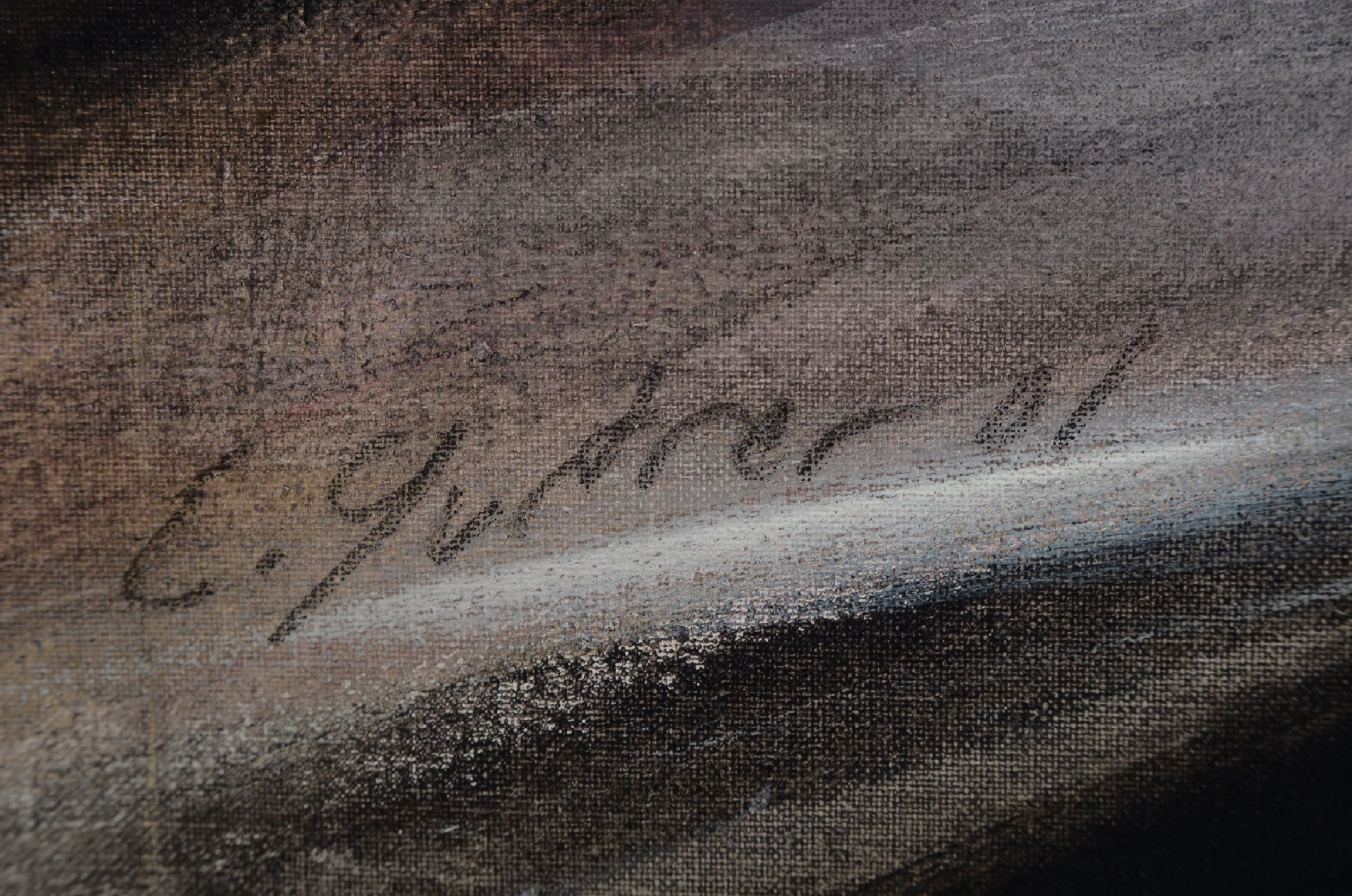 Detail a: Christine Gurtner, zeitgen. Künstlerin mit Ursprung in der Modebranche, hier: Rückenporträt einer jungen Frau, Öl/Lwd, rechts unten signiert, ca. ...