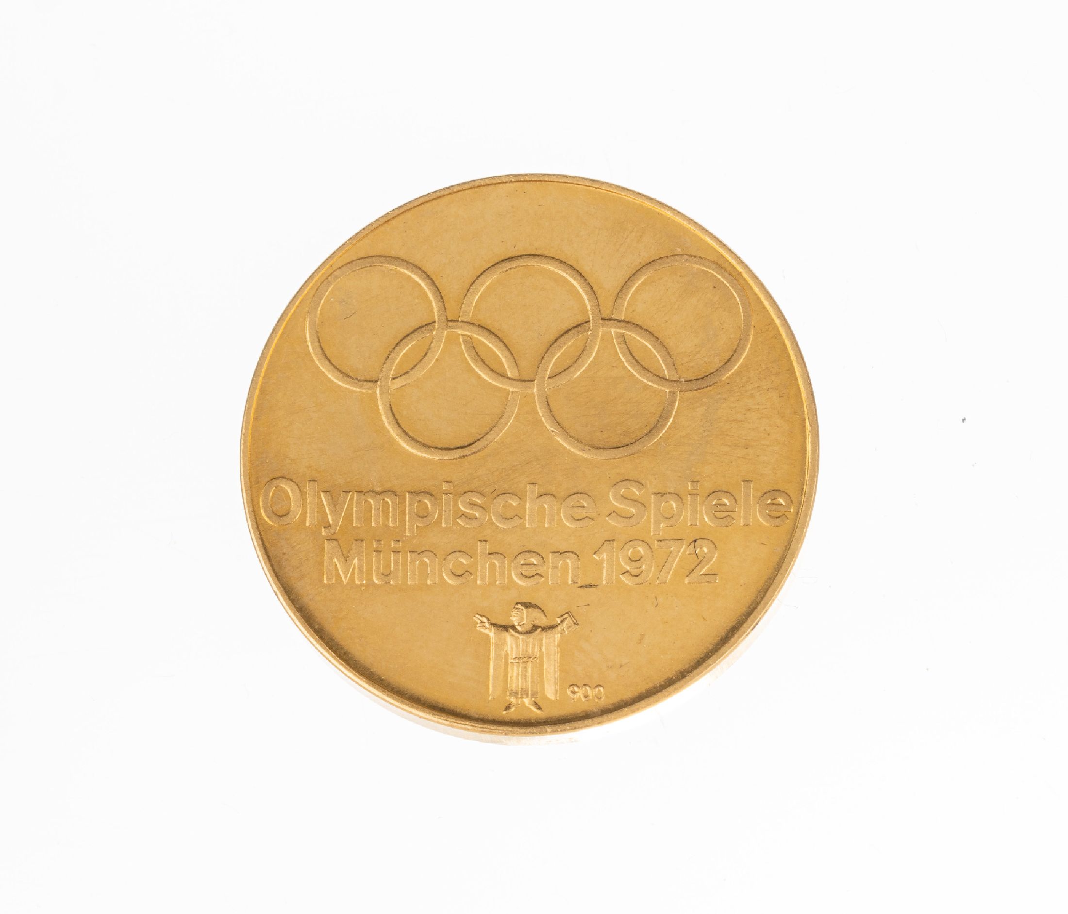 Goldmedaille "Olympische Spiele 1972", GG 900, RV: Bogenschütze, ca. 12.6 g