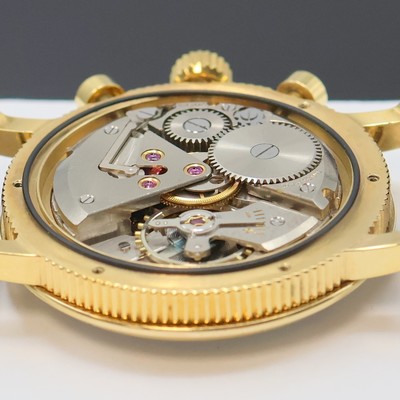 26707857e - Du Bois & Fils Chronostop limitierte Herrenarmbanduhr, Schweiz, Handaufzug, vergold. ...