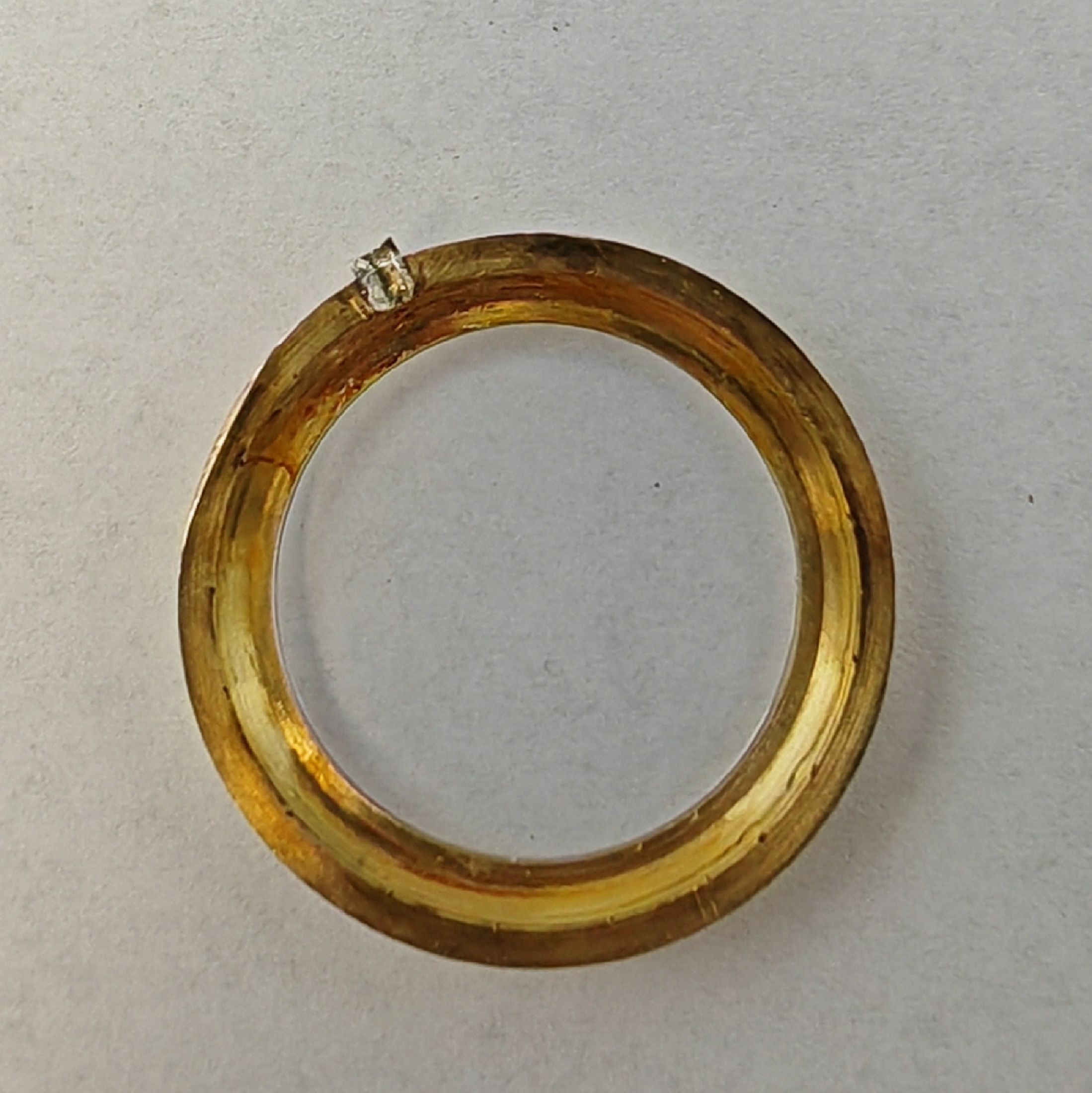 Detail l: EUROPEAN WATCH & CLOCK Co INC Frackuhr in Silber mit Kette in GG 750/000, Frankreich/ Schweiz um 1920, Handaufzug, münzartig geprägtes Gehäuse m. ...
