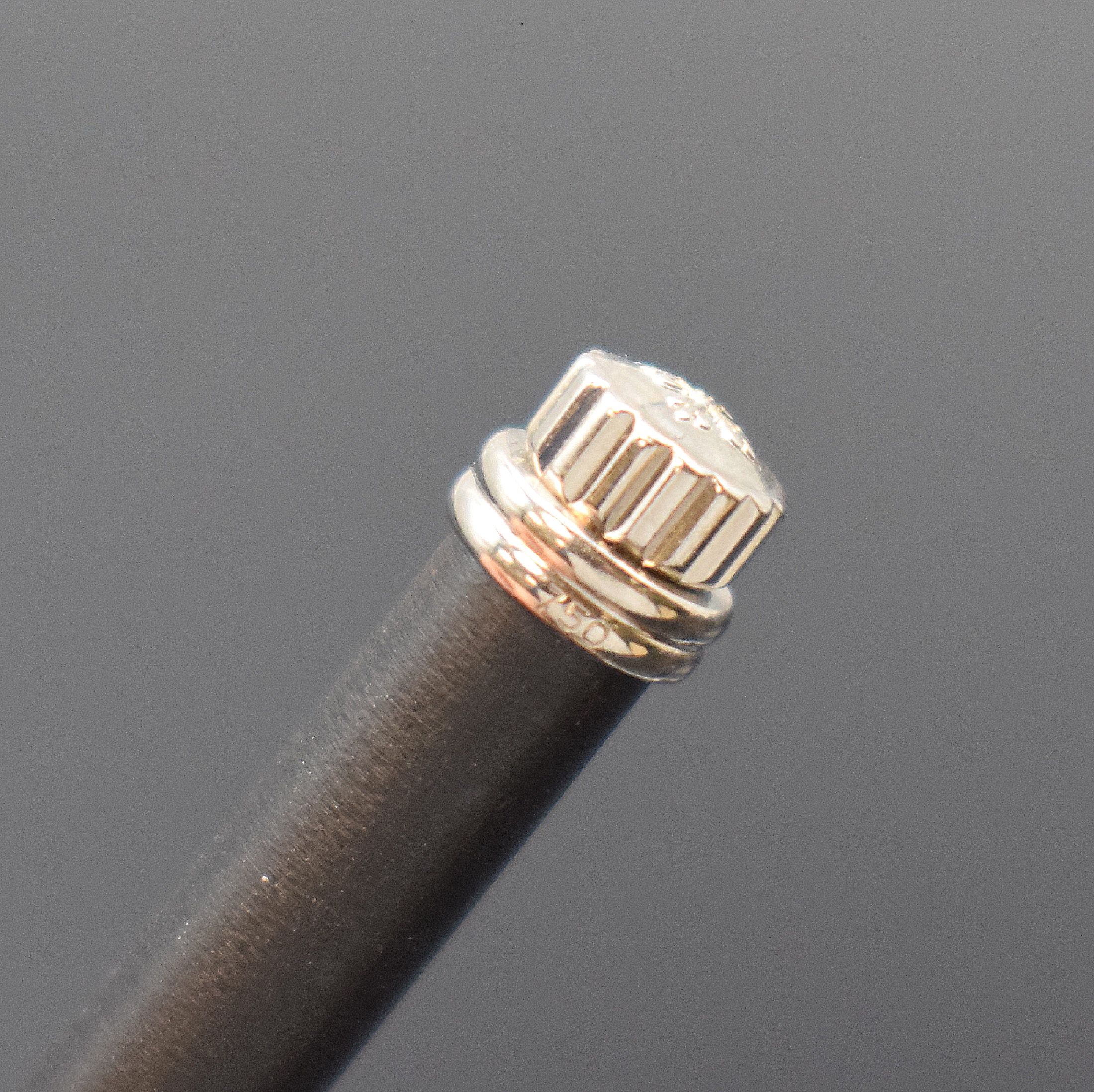Detail e: PATEK PHILIPPE Kalender-Korrekturstift in WG 750/000 und Ebenholz, aktuelle Produktion