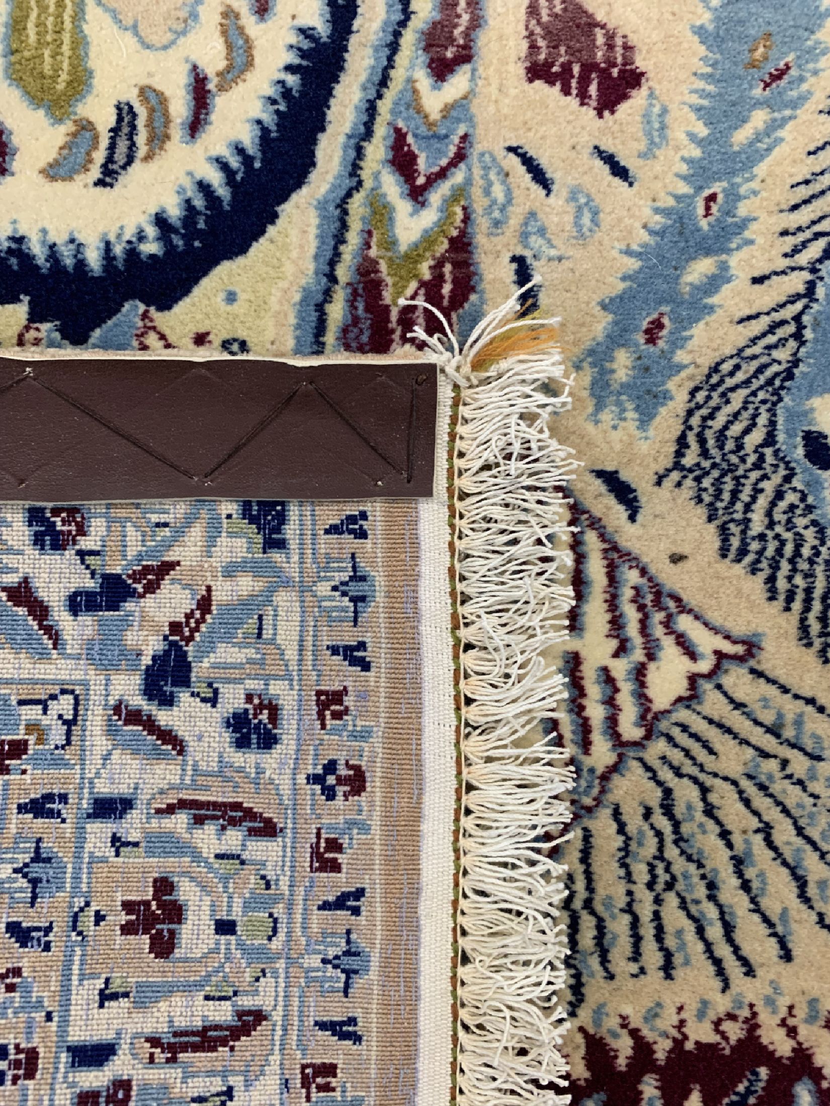 Detail d: Nain fein(6 La), Persien, um 1960, Korkwolle auf Baumwolle, ca. 107 x 69 cm, EHZ: 2