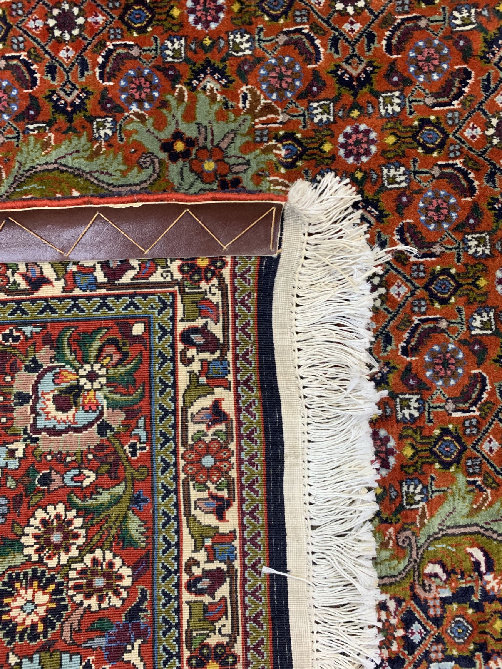 Detail d: Bidjar Kork fein, Persien, ca. 50 Jahre, Korkwolle auf Baumwolle, ca. 290 x 252 cm, EHZ: 2