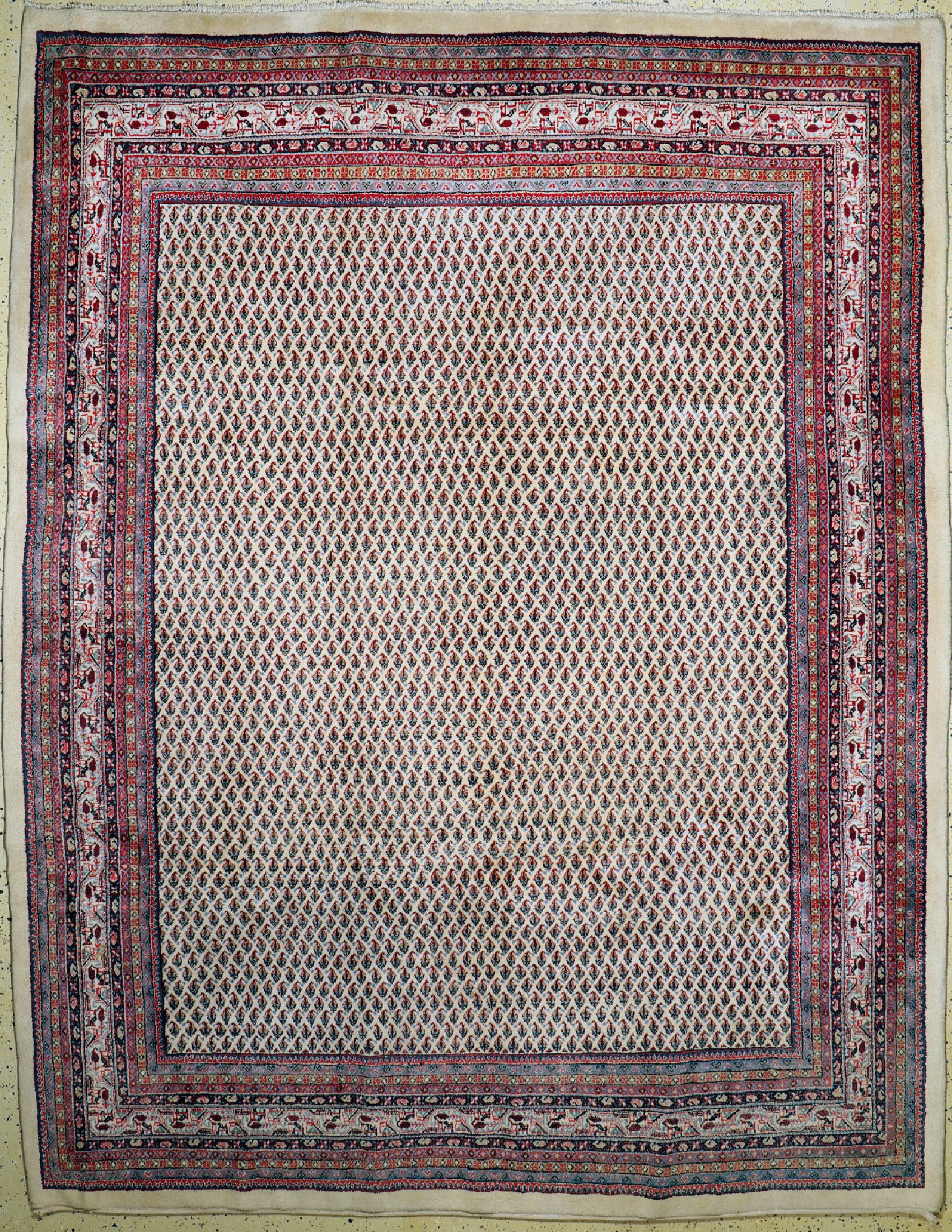 Sarogh Mir, Persien, um 1960, Wolle auf Baumwolle, ca. 327 x 255 cm, EHZ: 1-2
