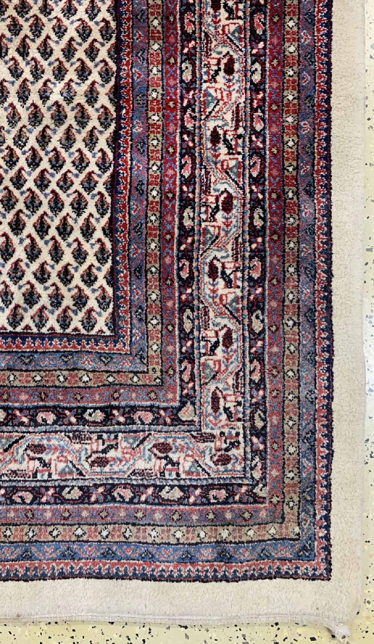 Detail a: Sarogh Mir, Persien, um 1960, Wolle auf Baumwolle, ca. 327 x 255 cm, EHZ: 1-2