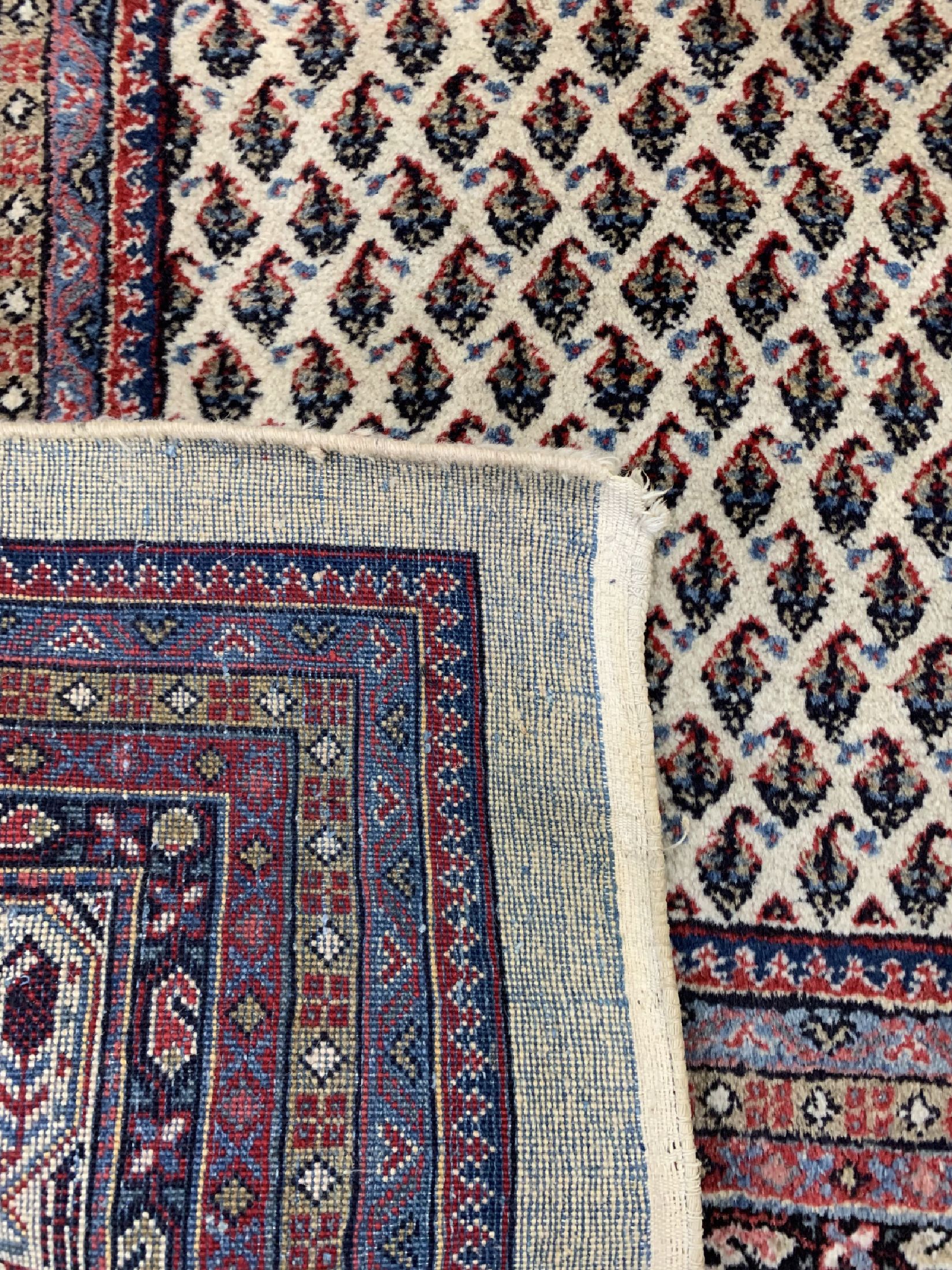 Detail d: Sarogh Mir, Persien, um 1960, Wolle auf Baumwolle, ca. 327 x 255 cm, EHZ: 1-2