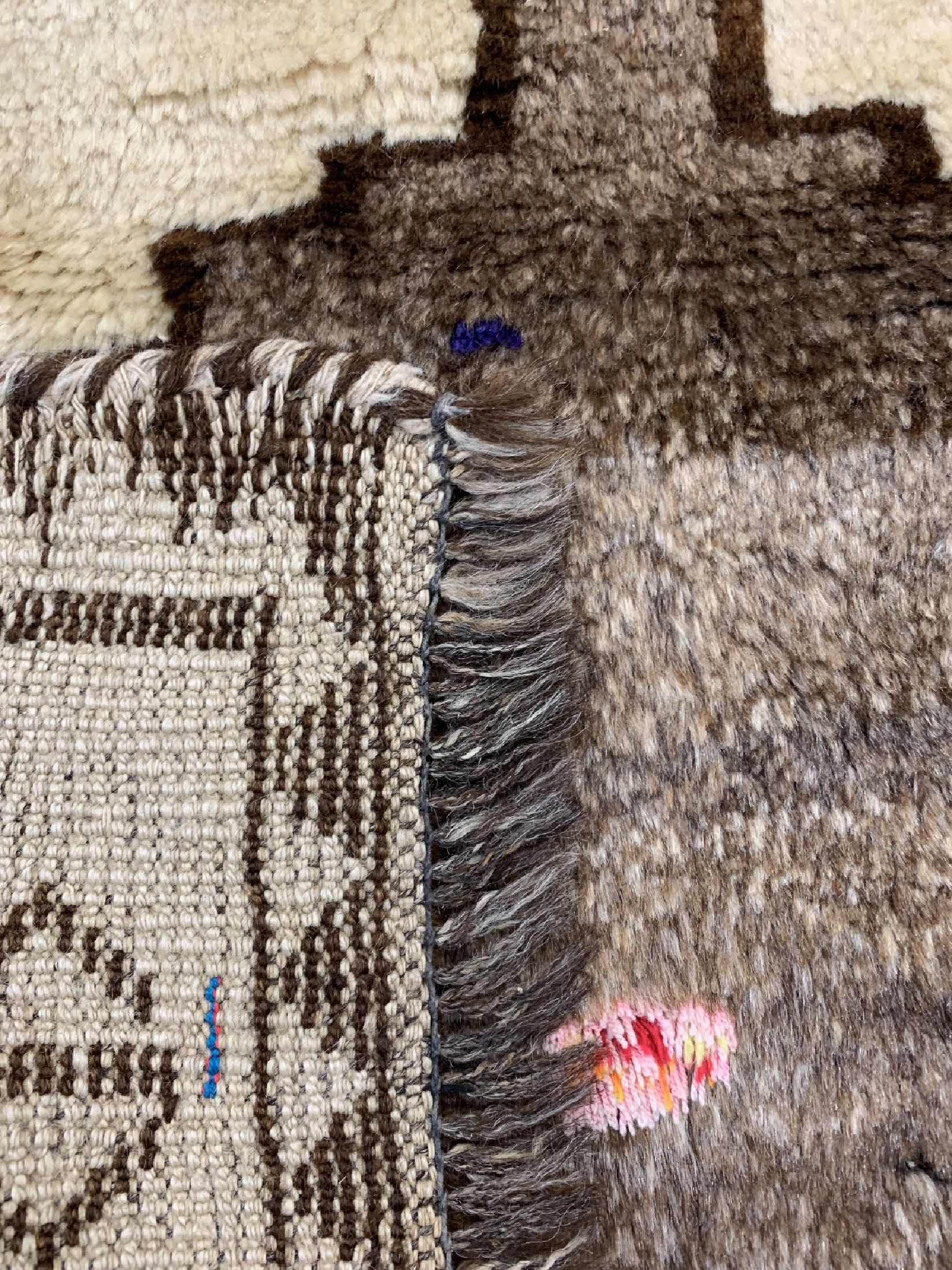 Detail d: Luri Gabbeh, Persien, um 1930, Wolle auf Wolle, ca. 262 x 97 cm, EHZ: 2