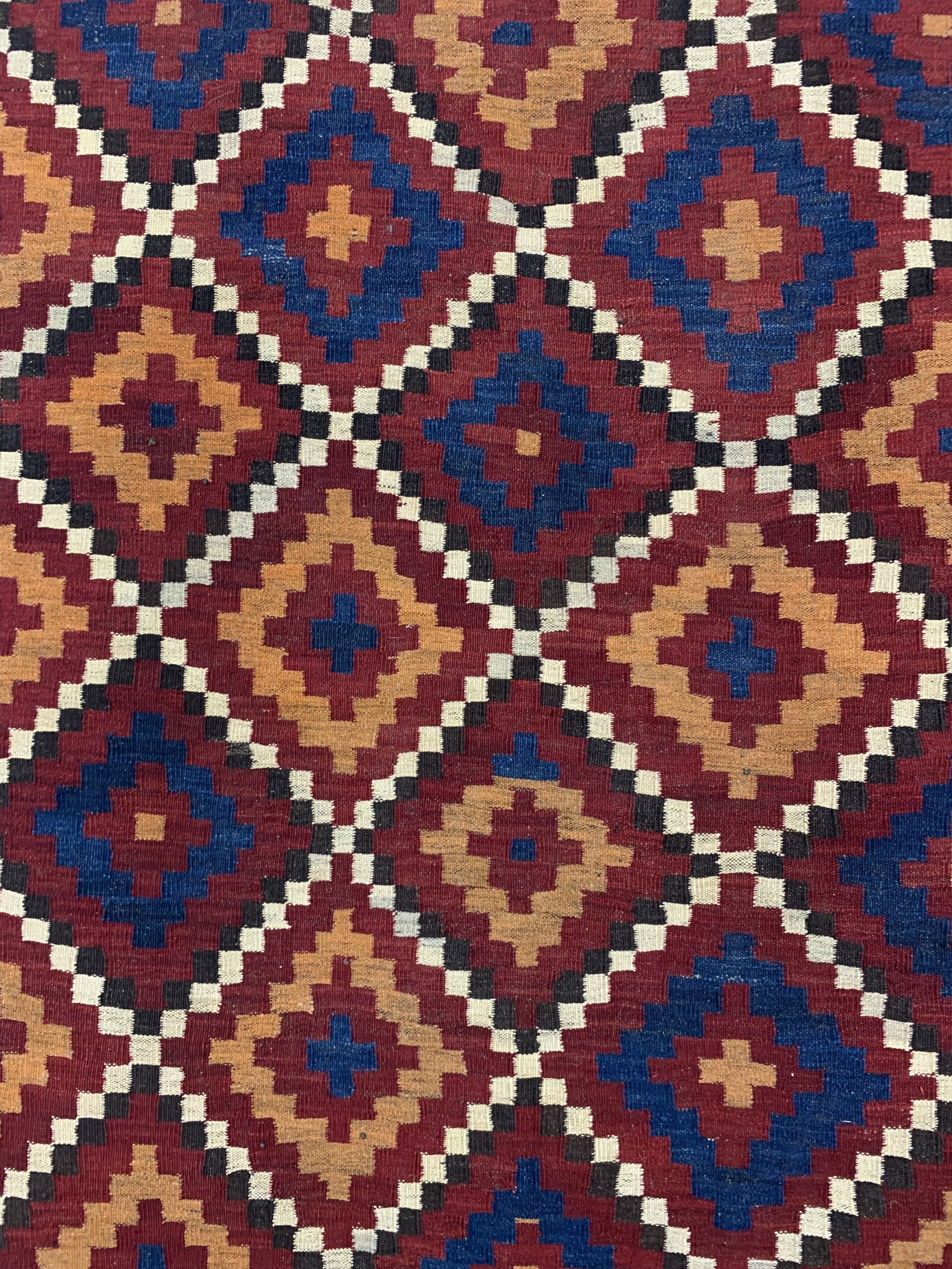 Detail c: Ersari Kelim, Afghanistan, um 1930, Wolle auf Wolle, ca. 363 x 168 cm, EHZ: 1-2