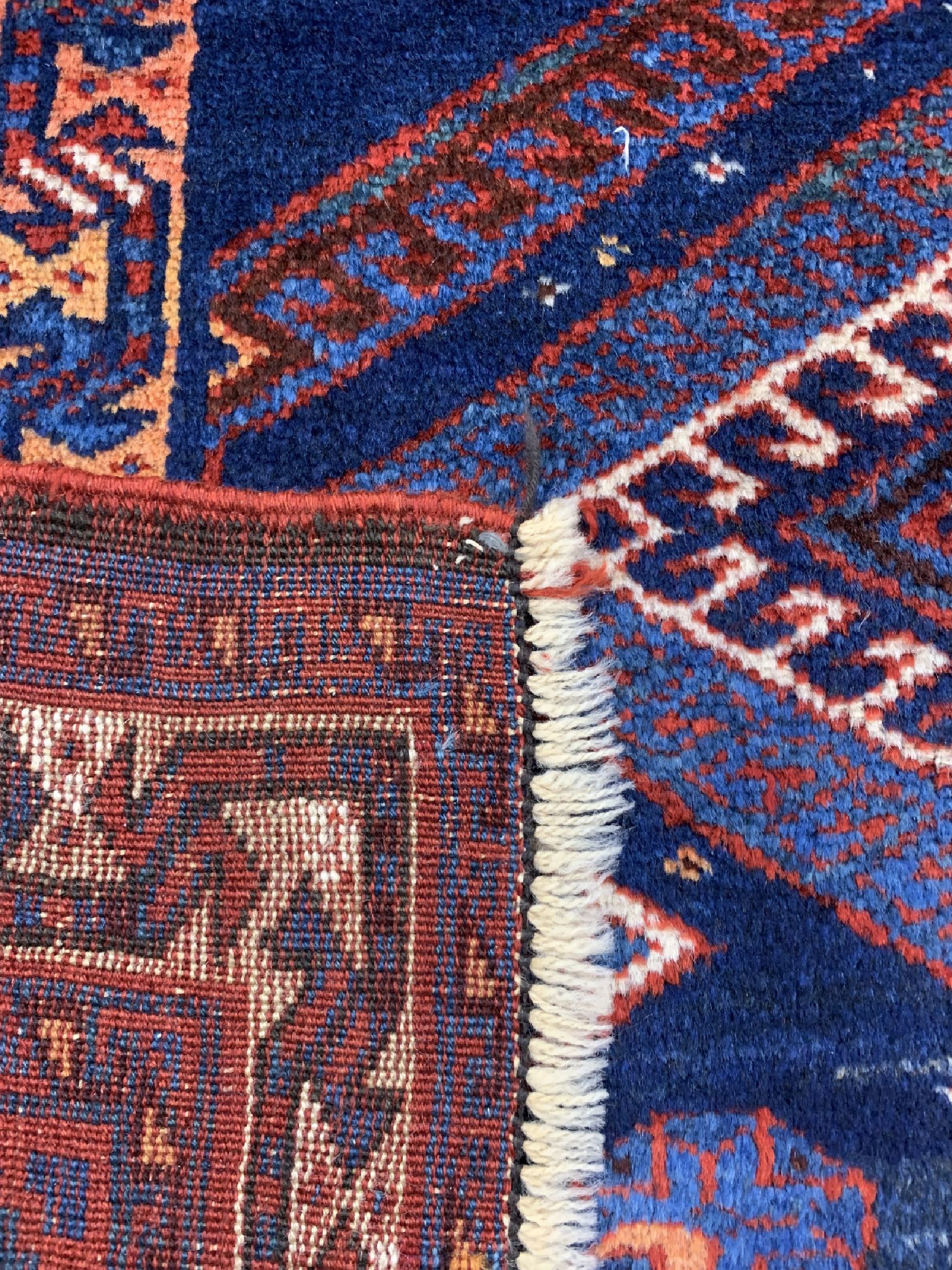 Detail e: Antiker Lori, Persien, 19.Jhd, Wolle auf Wolle, ca. 290 x 150 cm, EHZ: 2-3
