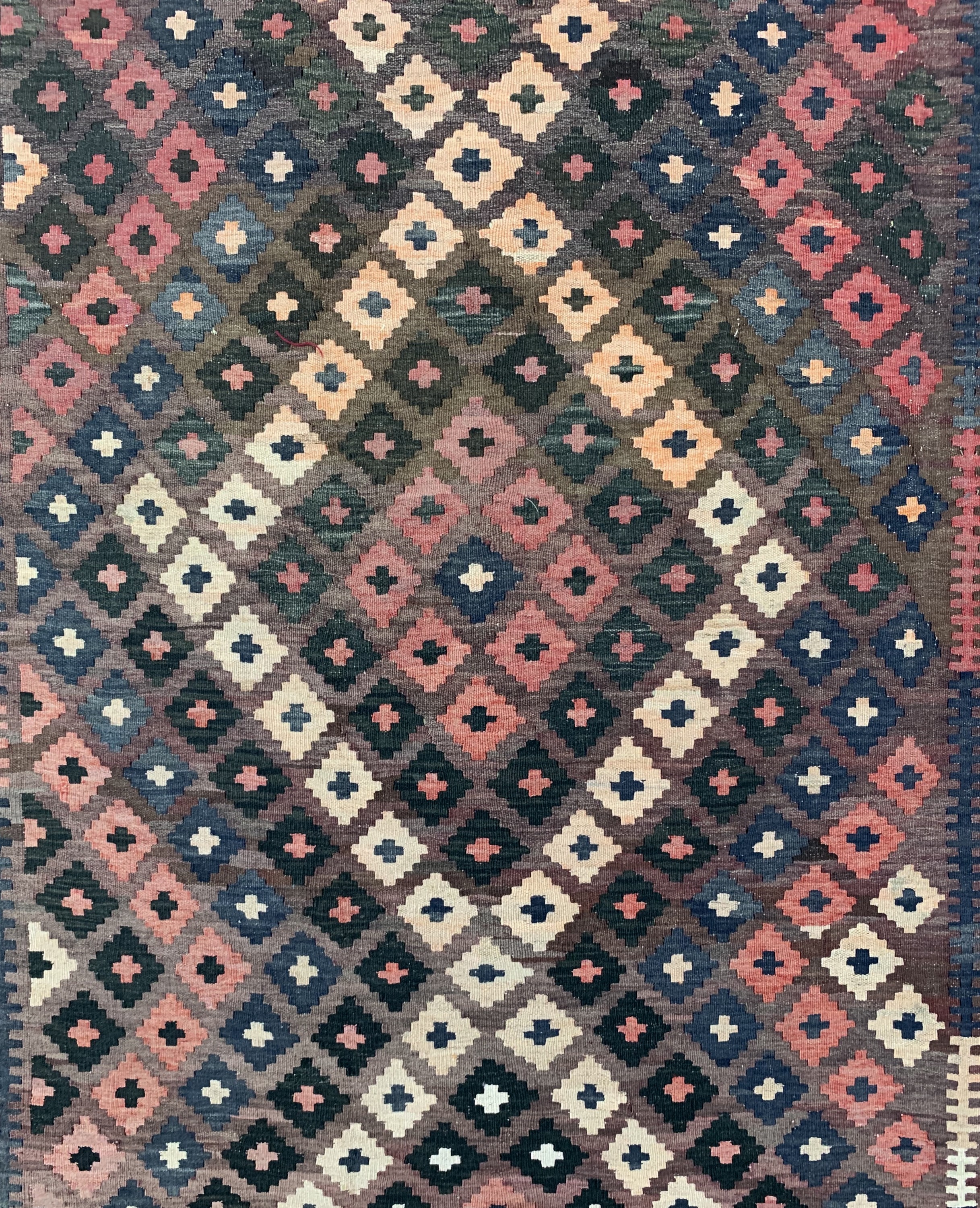 Detail b: Uzbek Kelim, Uzbekistan, ca. 50 Jahre, Wolle auf Wolle, ca. 350 x 240 cm, EHZ: 2