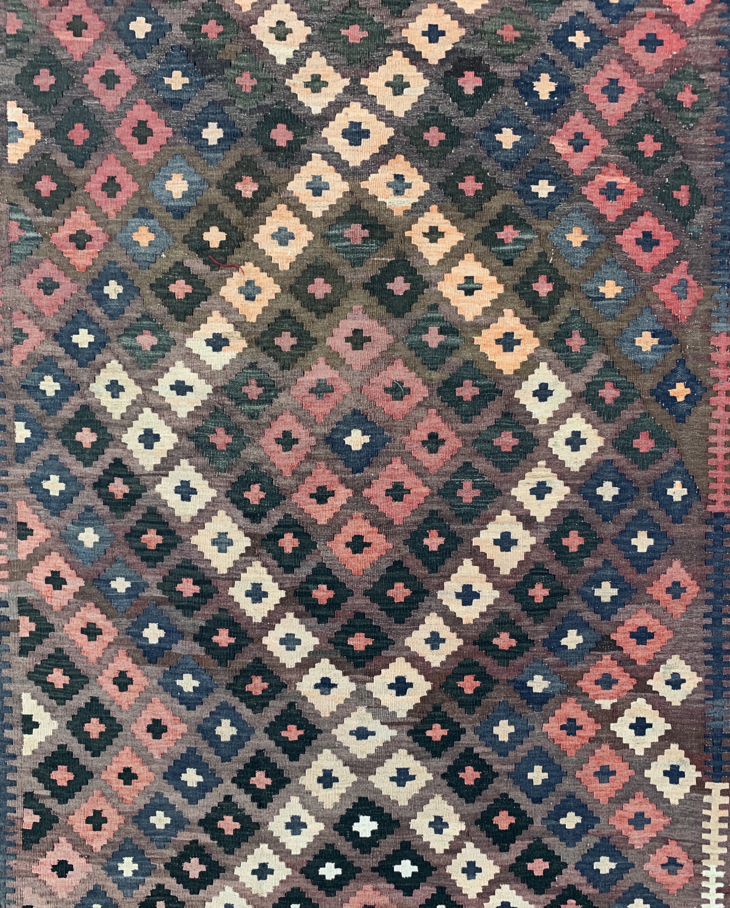 Detail c: Uzbek Kelim, Uzbekistan, ca. 50 Jahre, Wolle auf Wolle, ca. 350 x 240 cm, EHZ: 2