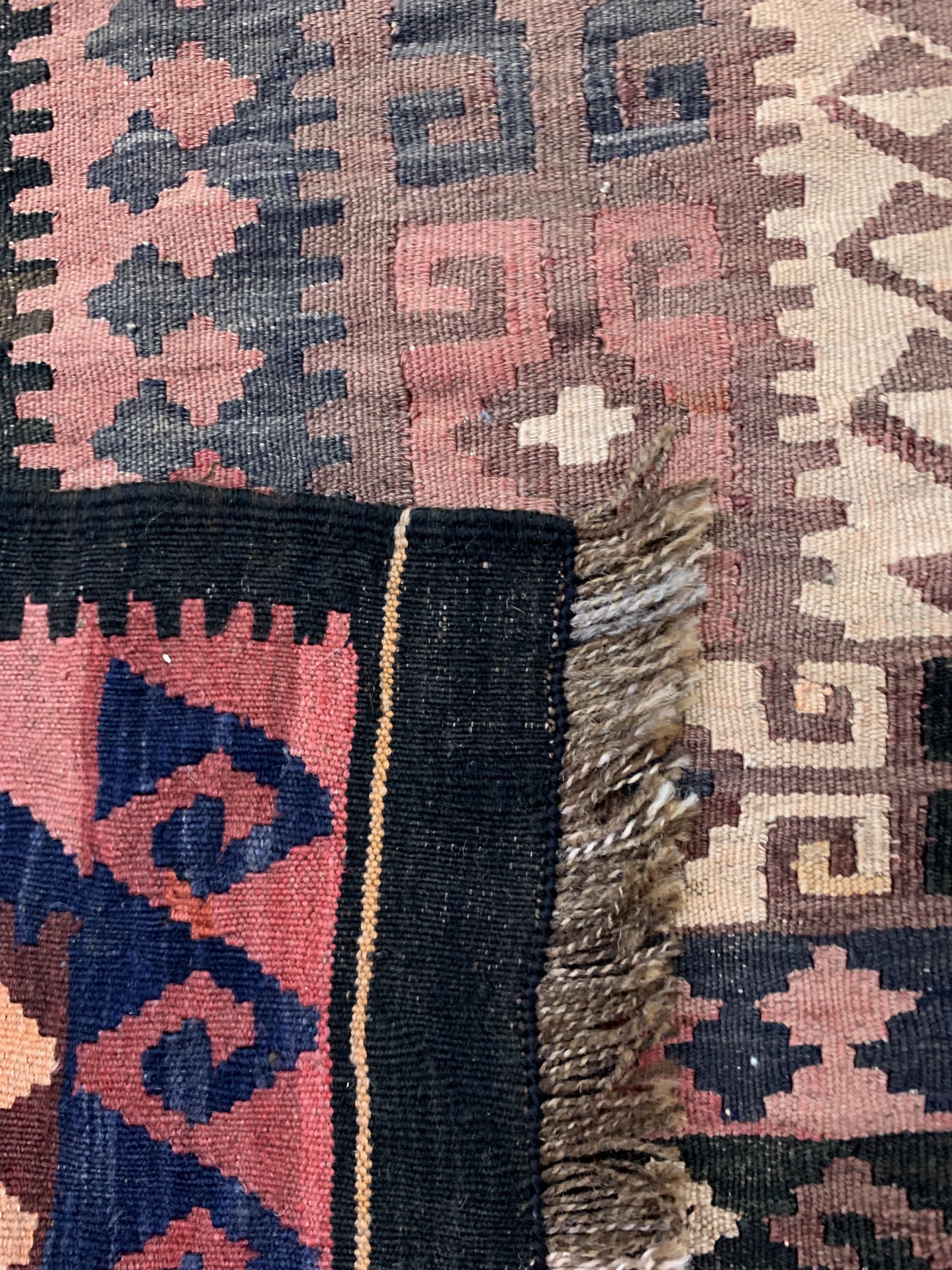Detail f: Uzbek Kelim, Uzbekistan, ca. 50 Jahre, Wolle auf Wolle, ca. 350 x 240 cm, EHZ: 2