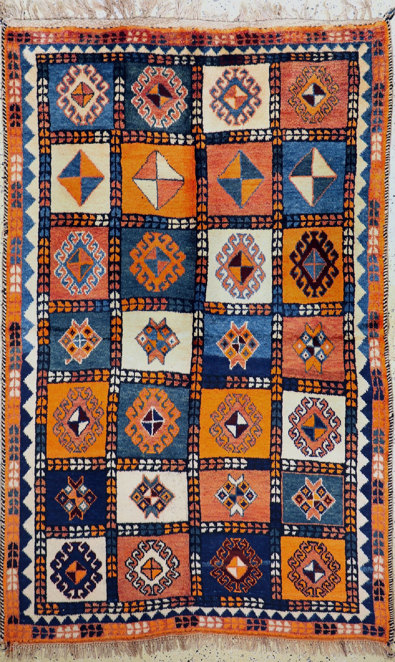 Ghaschgai Gabbeh, Persien, um 1950, Wolle auf Wolle, ca. 225 x 145 cm, EHZ: 2
