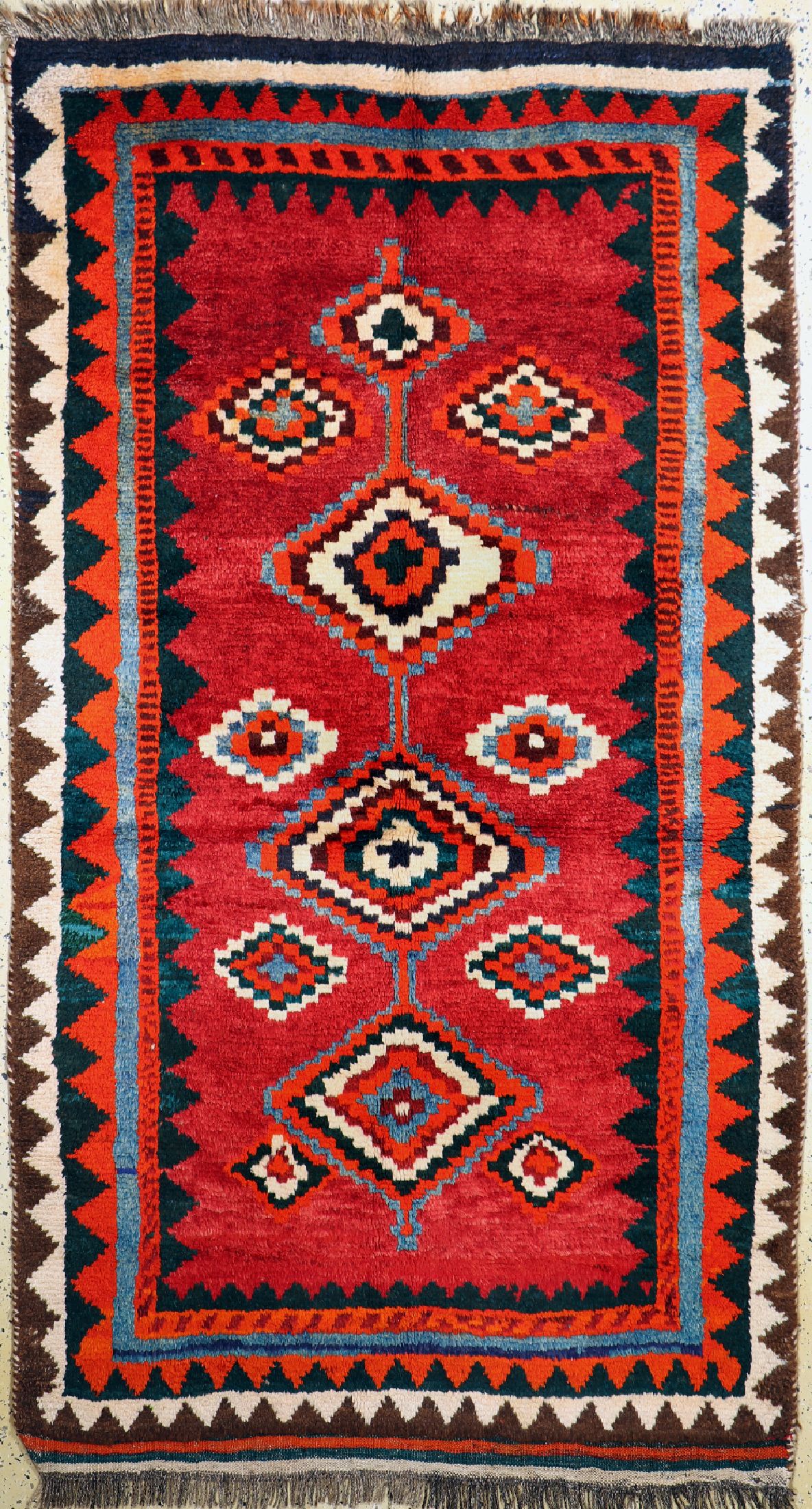 Luri Gabbeh, Persien, um 1950, Wolle auf Wolle, ca. 260 x 145 cm, EHZ: 2
