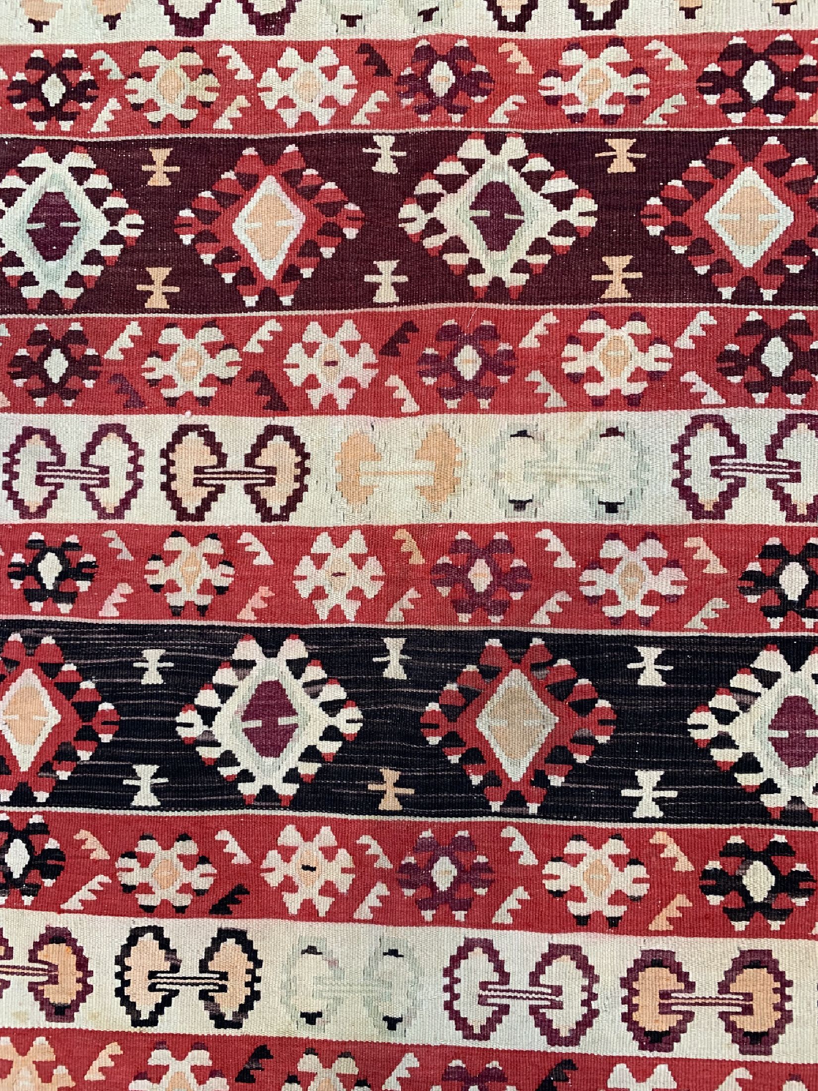 Detail d: Anatol Kelim, Türkei, um 1930, Wolle auf Wolle, ca. 186 x 137 cm, EHZ: 2