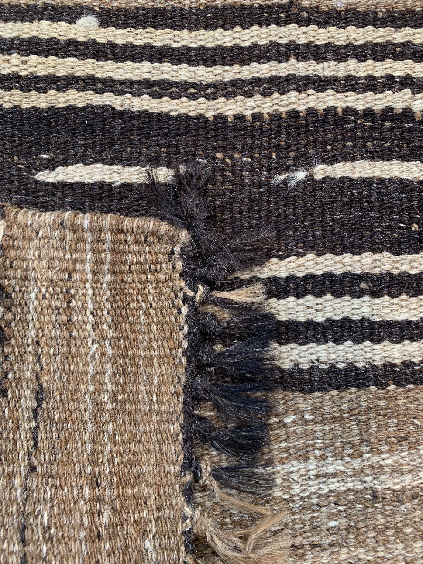 Detail d: Luri Kelim, Persien, um 1930, Ziegenhaar, ca. 270 x 119 cm, EHZ: 1-2