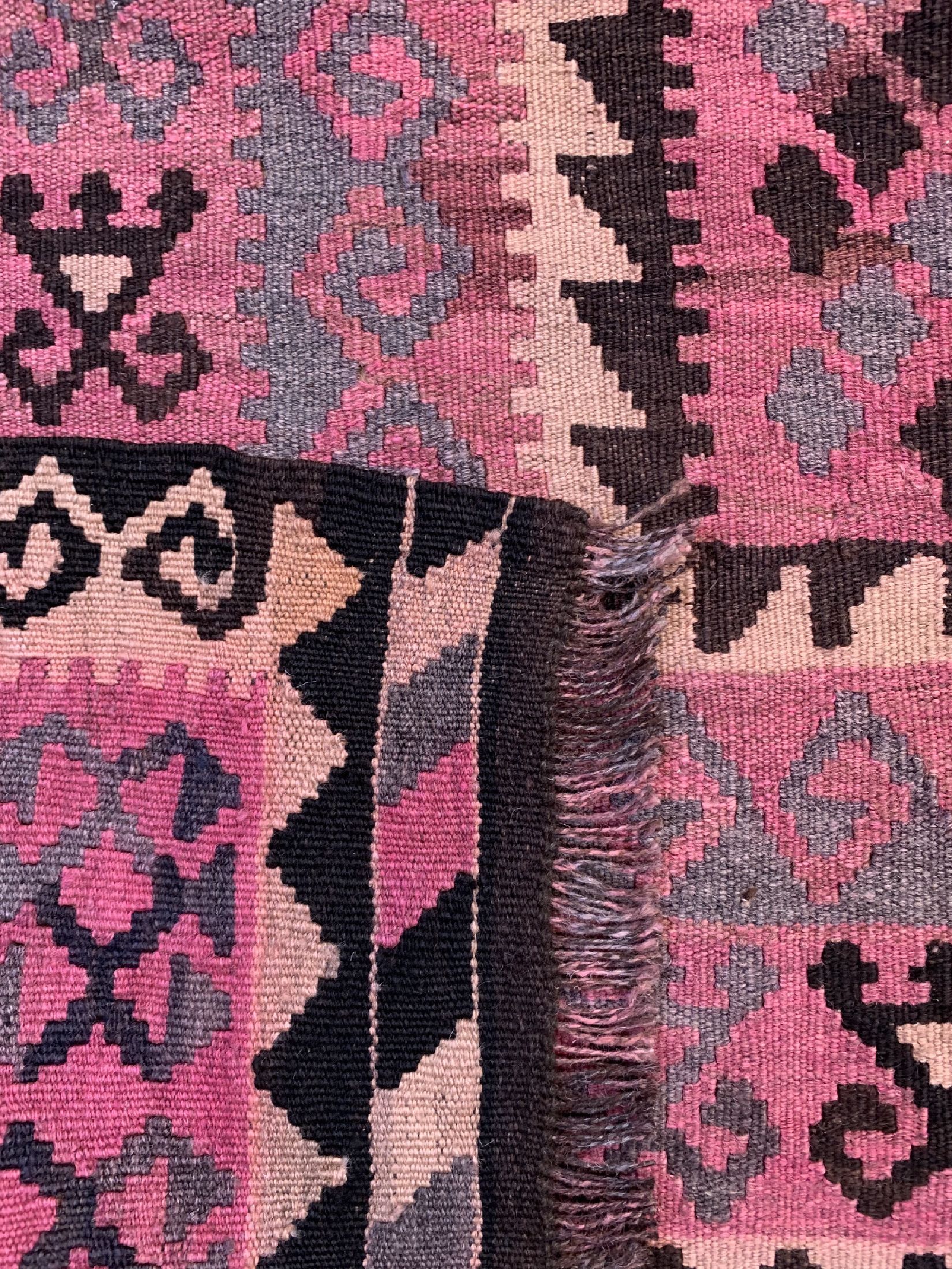 Detail d: Maymaneh Kelim, Afghanistan, um 1960, Wolleauf Wolle, ca. 268 x 228 cm, EHZ: 1-2