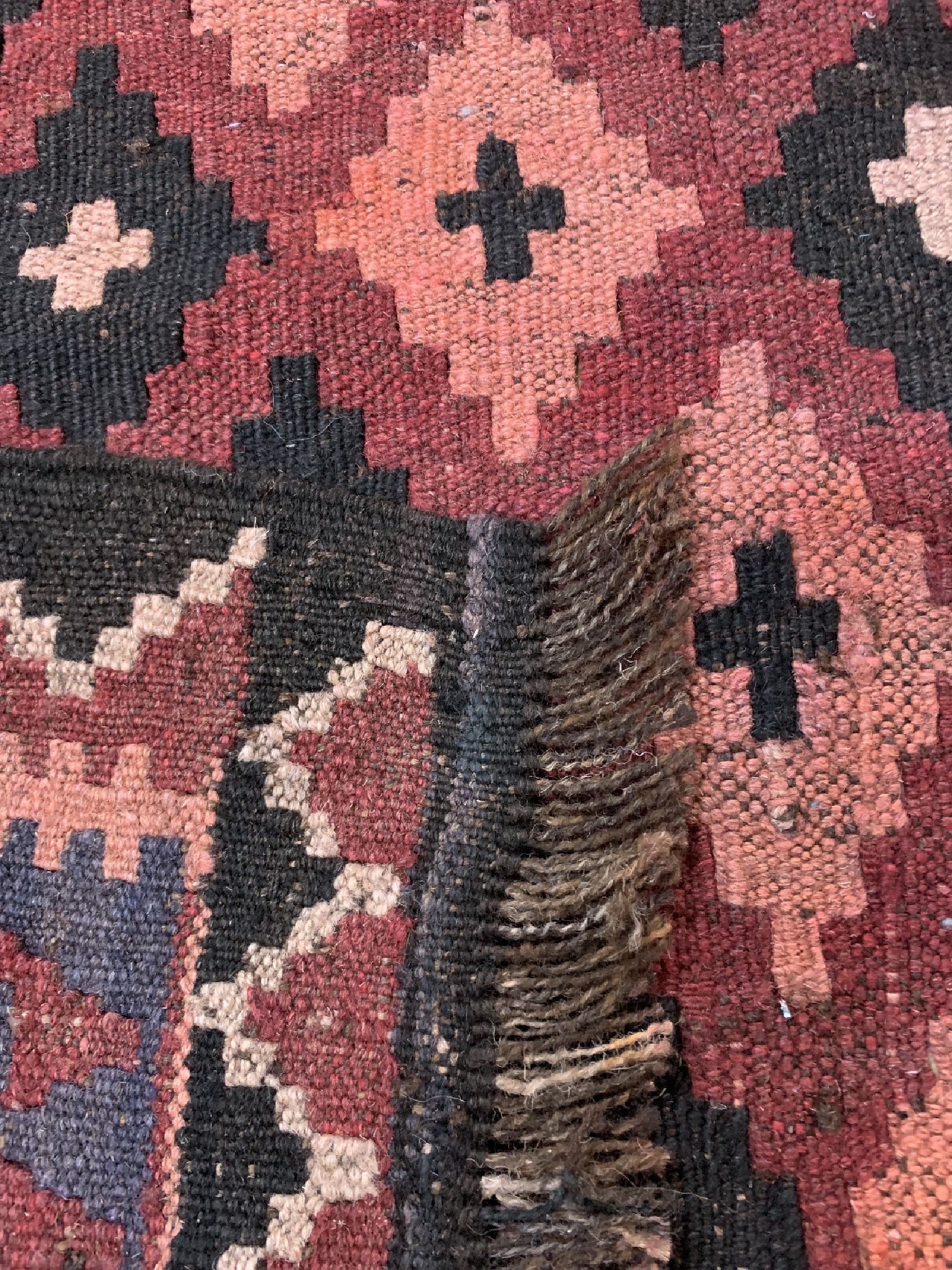 Detail f: 2 Lots Maymaneh Kelim, Afghanistan, um 1960, Wolle auf Wolle, ca. 290 x 150 cm & ca. 213 x 144 cm, EHZ: 2-3