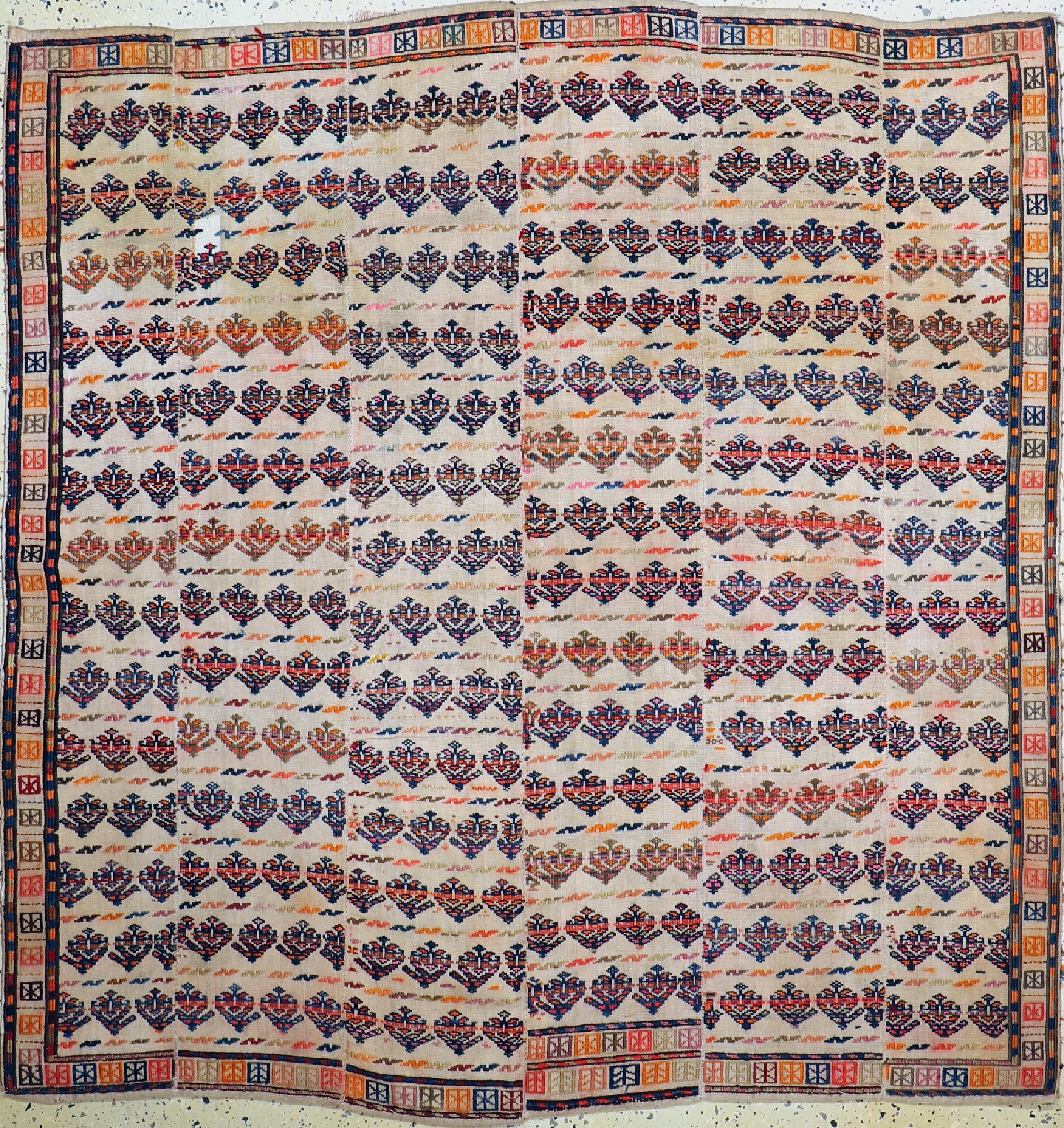 Ghaschgai Shaddah, Persien, um 1940, Wolle auf Wolle, ca. 170 x 163 cm, EHZ: 3