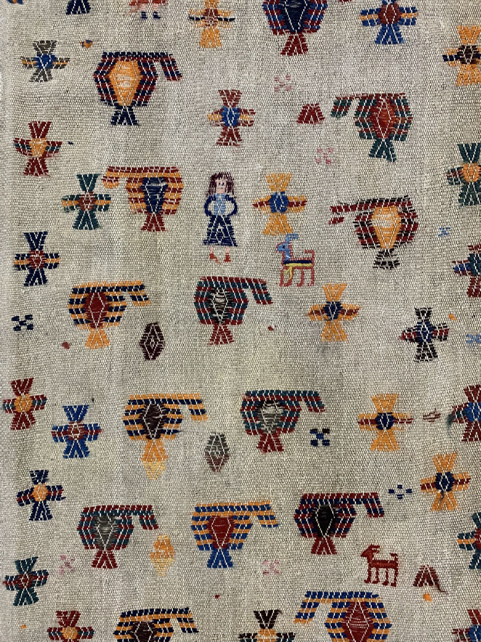 Detail c: Ghaschgai Shaddah, Persien, um 1930, Wolle auf Wolle, ca. 320 x 141 cm, EHZ: 3